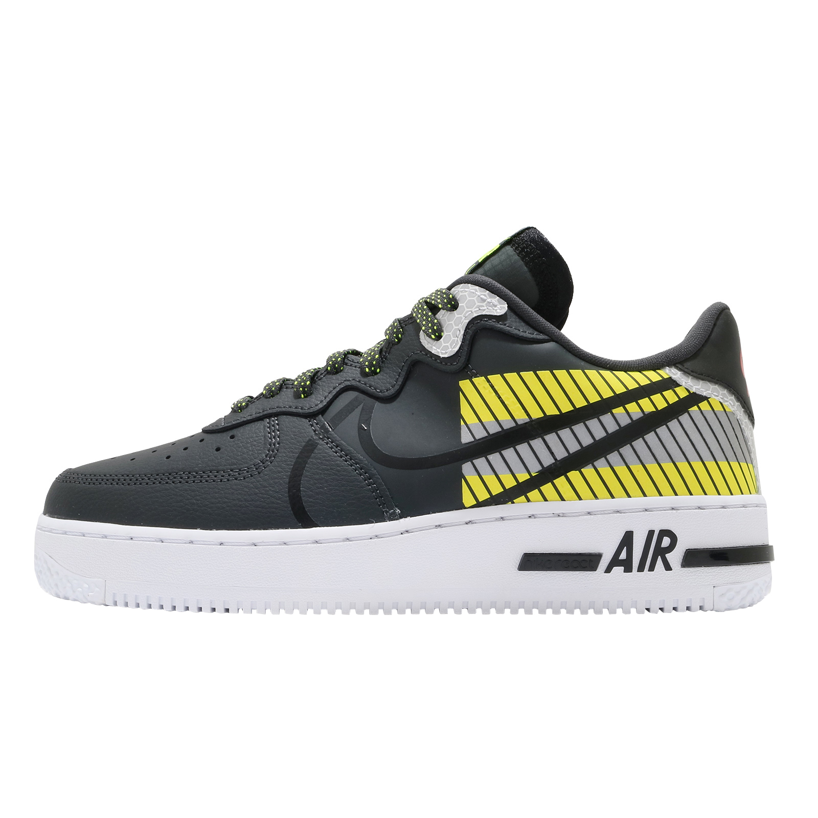 3M x Nike Air Force 1 React LX Anthracite Volt