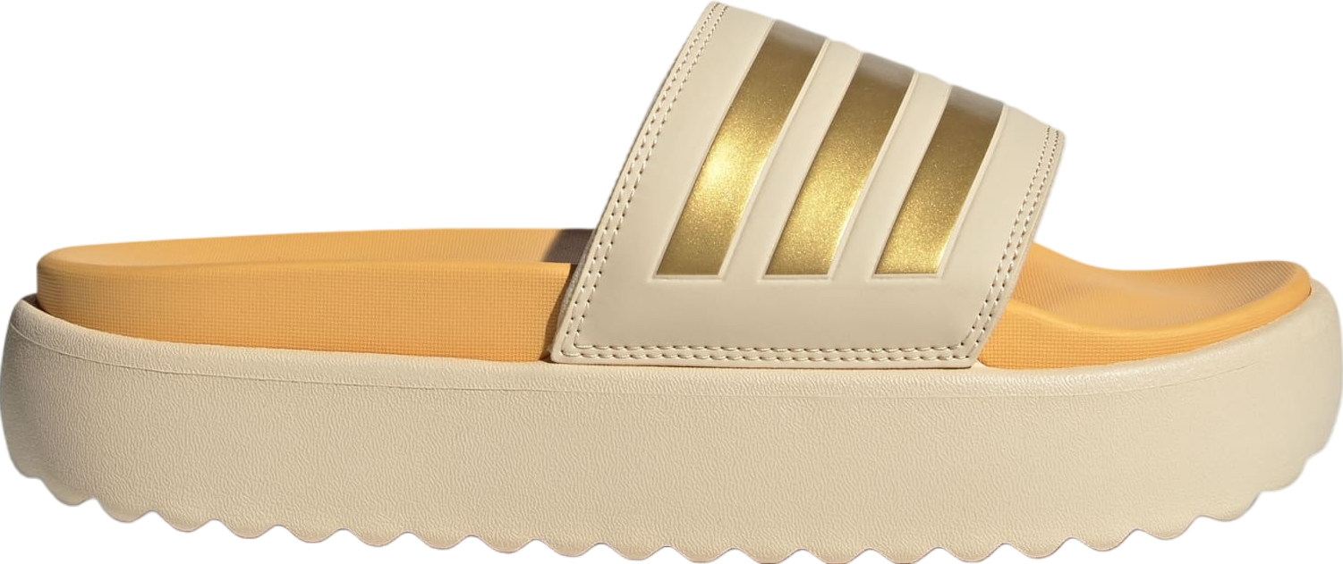 Adilette platform performance slide in sand size mens 9 women\'s 10.5 Amazon.com | adidas womens Adilette Platform Black/Black  main image 2