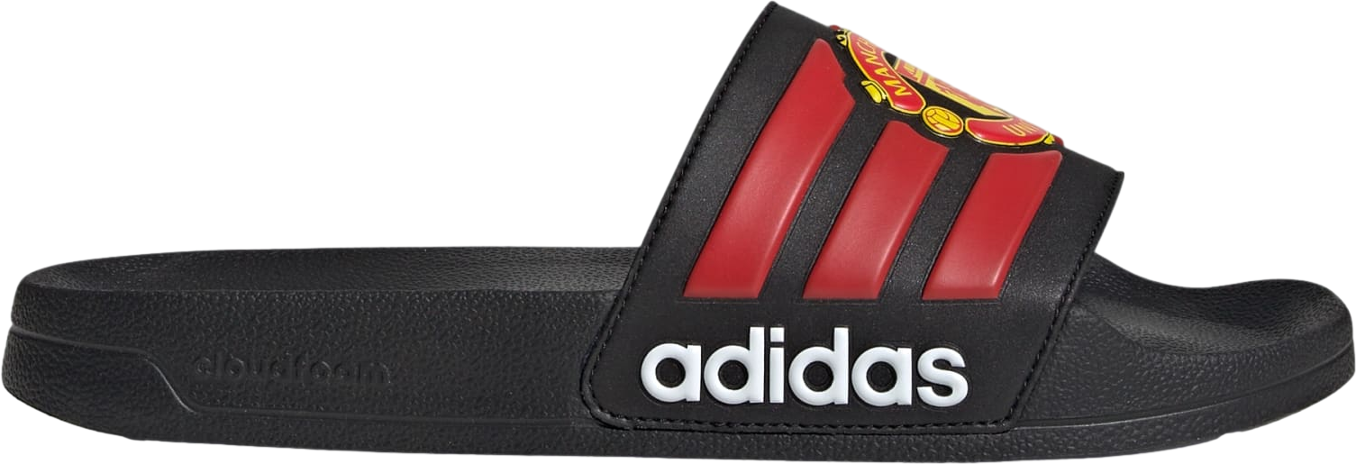 [US 8] MANCHESTER UNITED FC x adidas Adilette Shower Beach Slides Red Black Rare Adidas Adilette Shower Manchester United Core Black / Red  main image 3