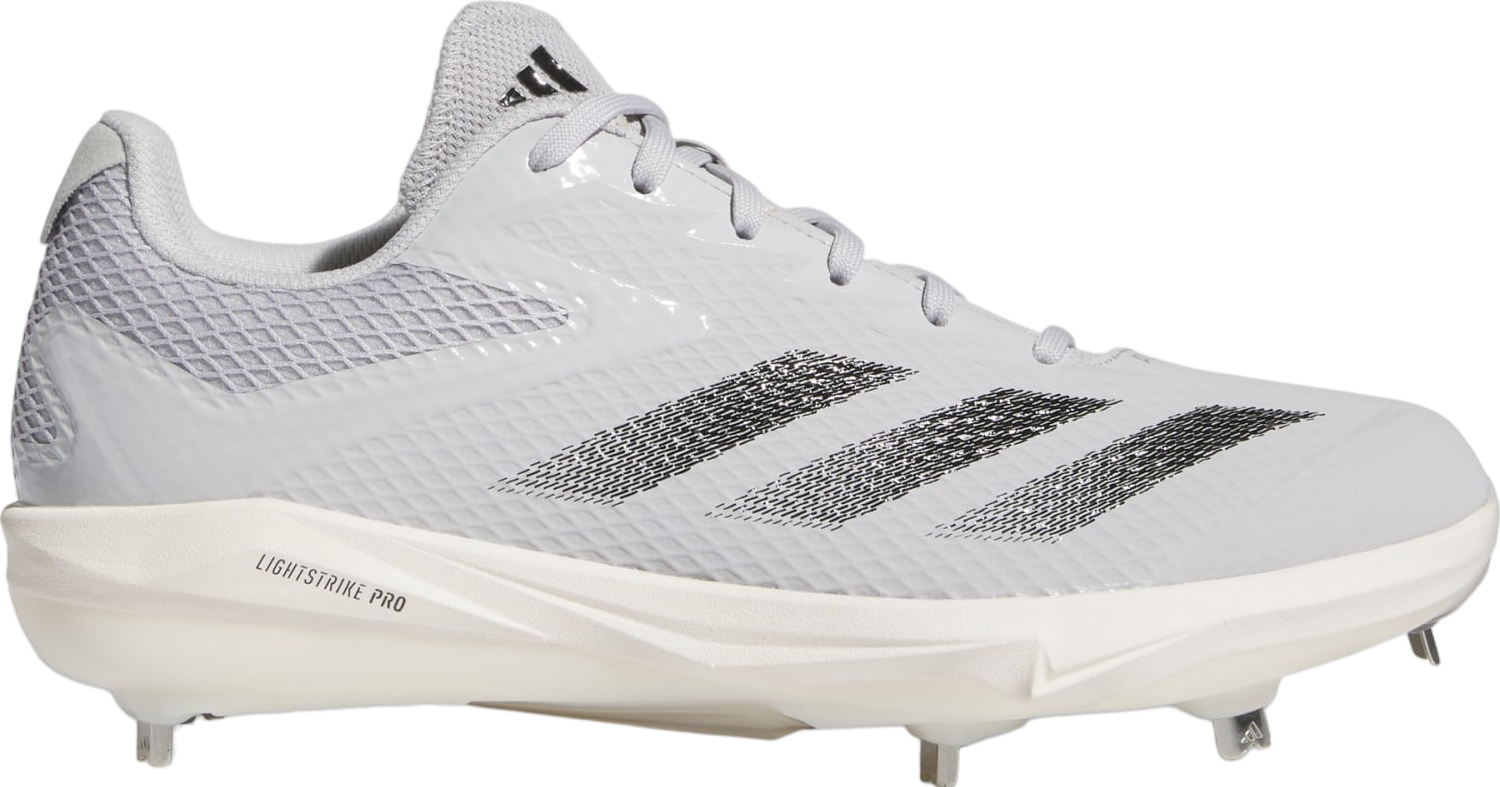 Adidas Adizero Electric Baseball Cleats Team Light Grey / Core Black