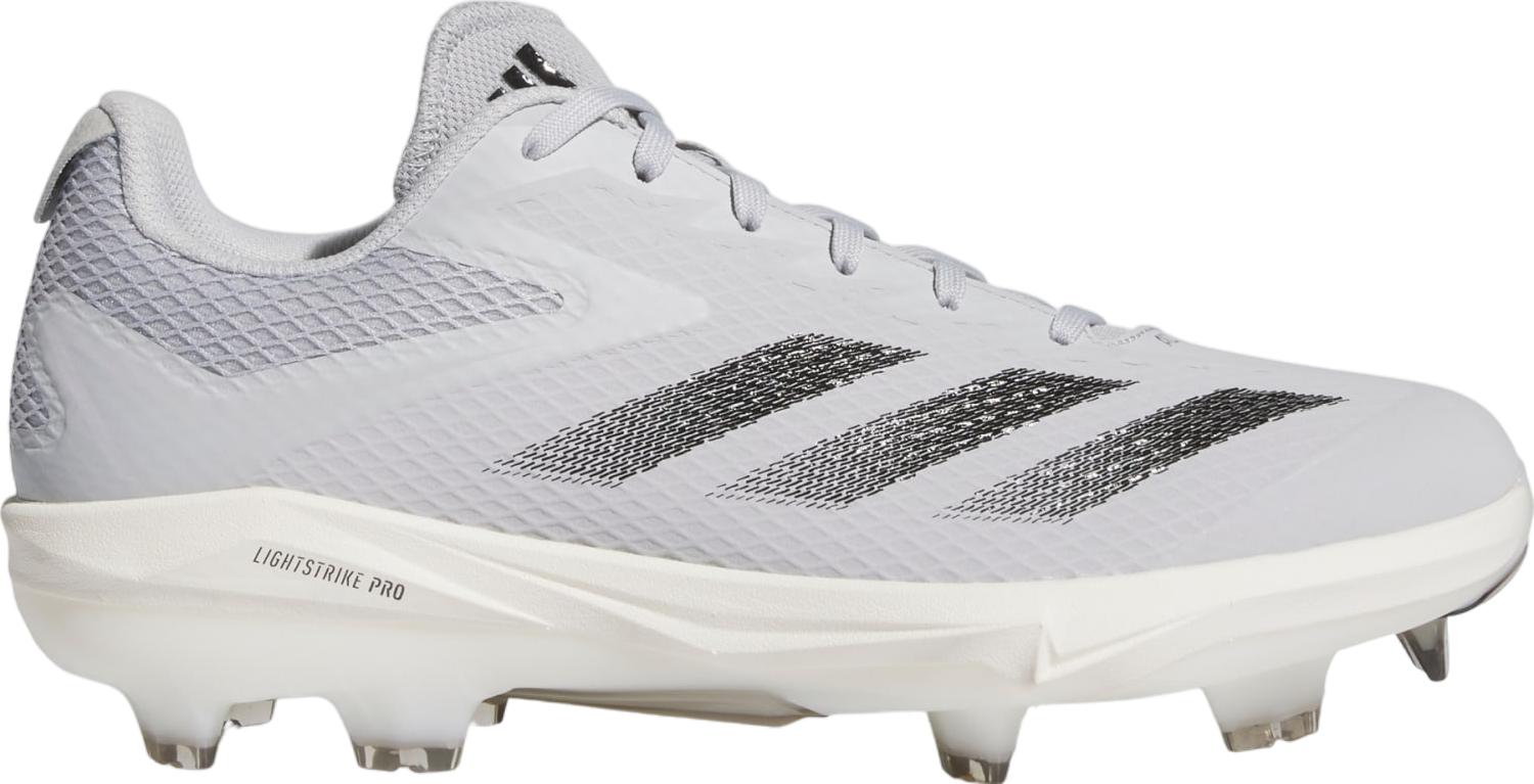 Adidas Adizero Electric Tpu Baseball Cleats Team Light Grey / Core Black