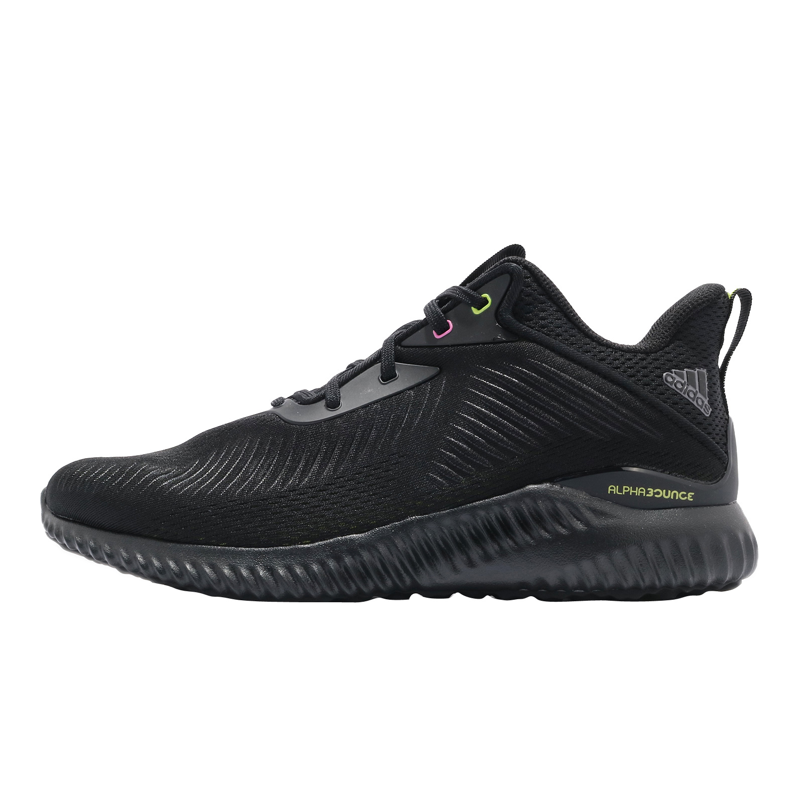 adidas Alphabounce EK Core Black Acid Yellow - May 2021
