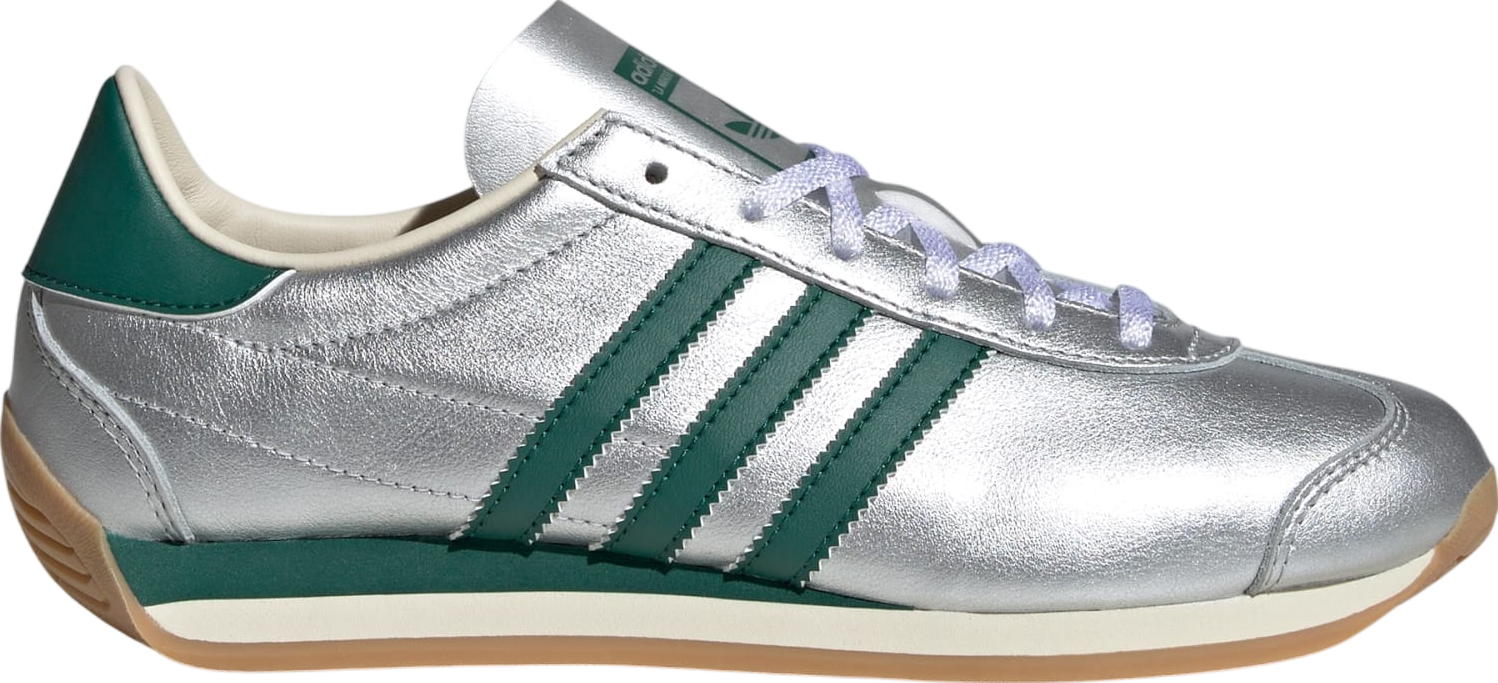 スニーカー adidas Country OG Silver Green adidas Country OG Trainers Silver Metalic Collegiate Green