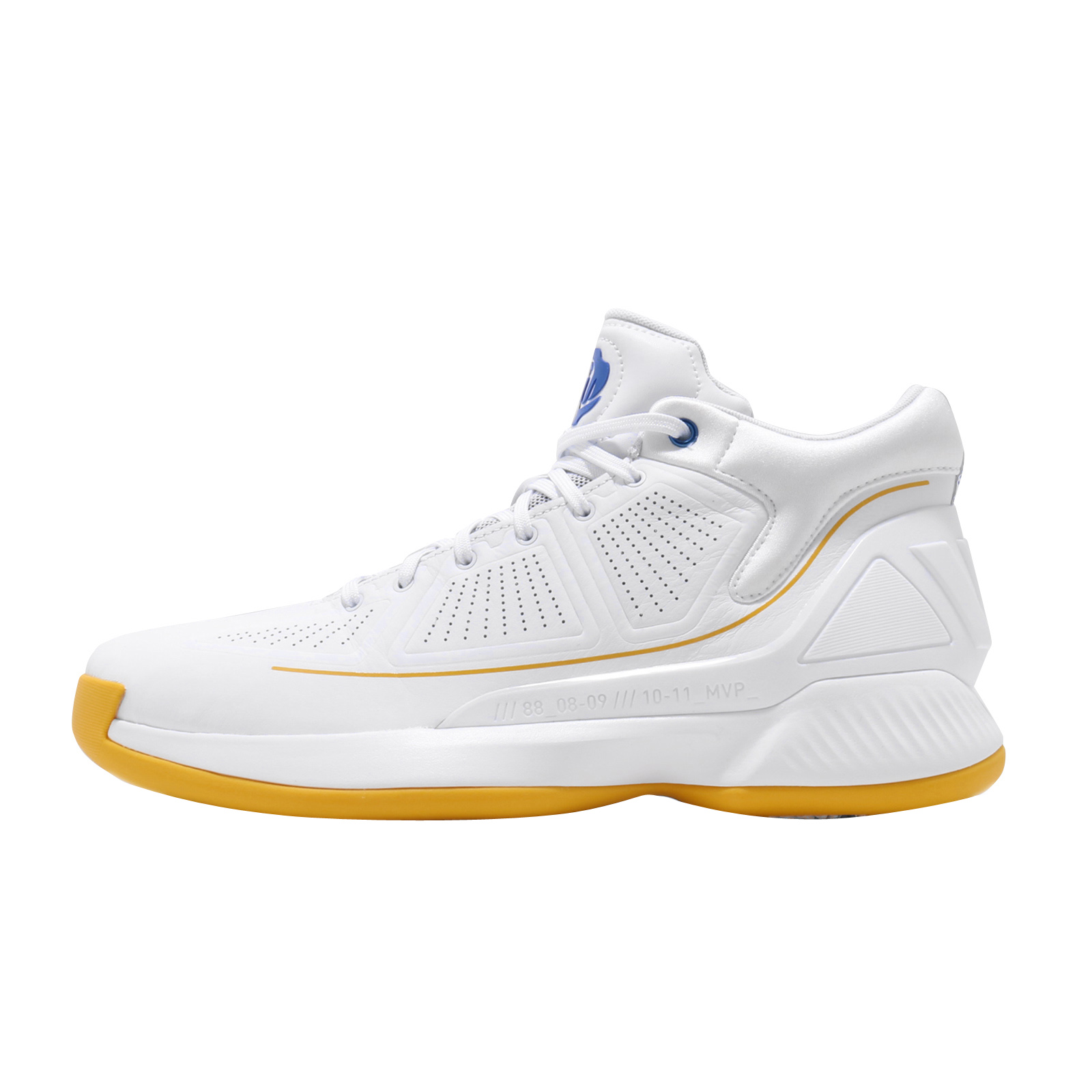 adidas D Rose 10 White Bold Gold Blue