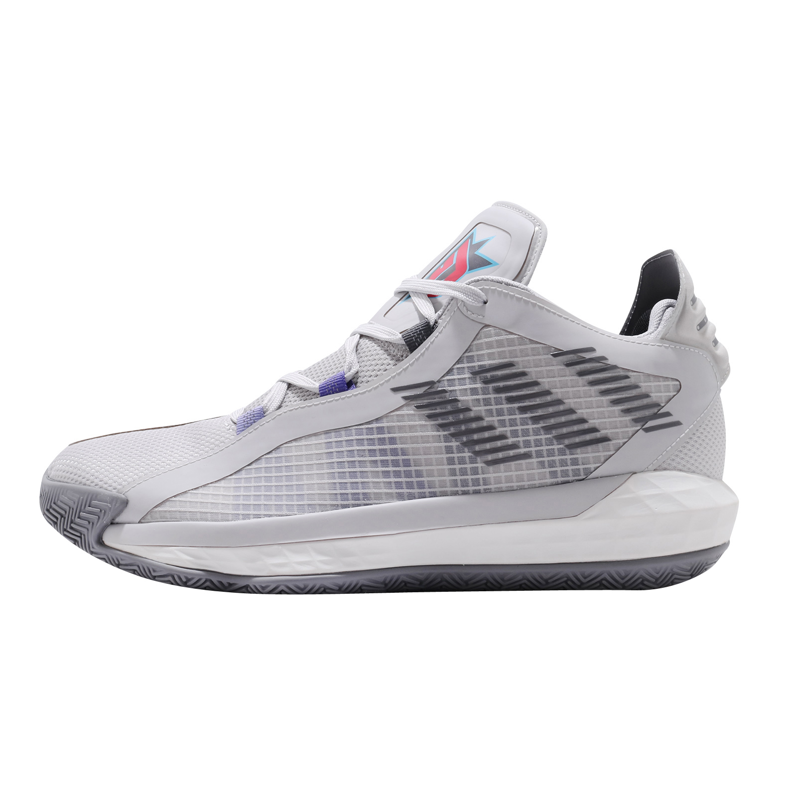 adidas Dame 6 GCA Grey One Grey Three Bright Cyan