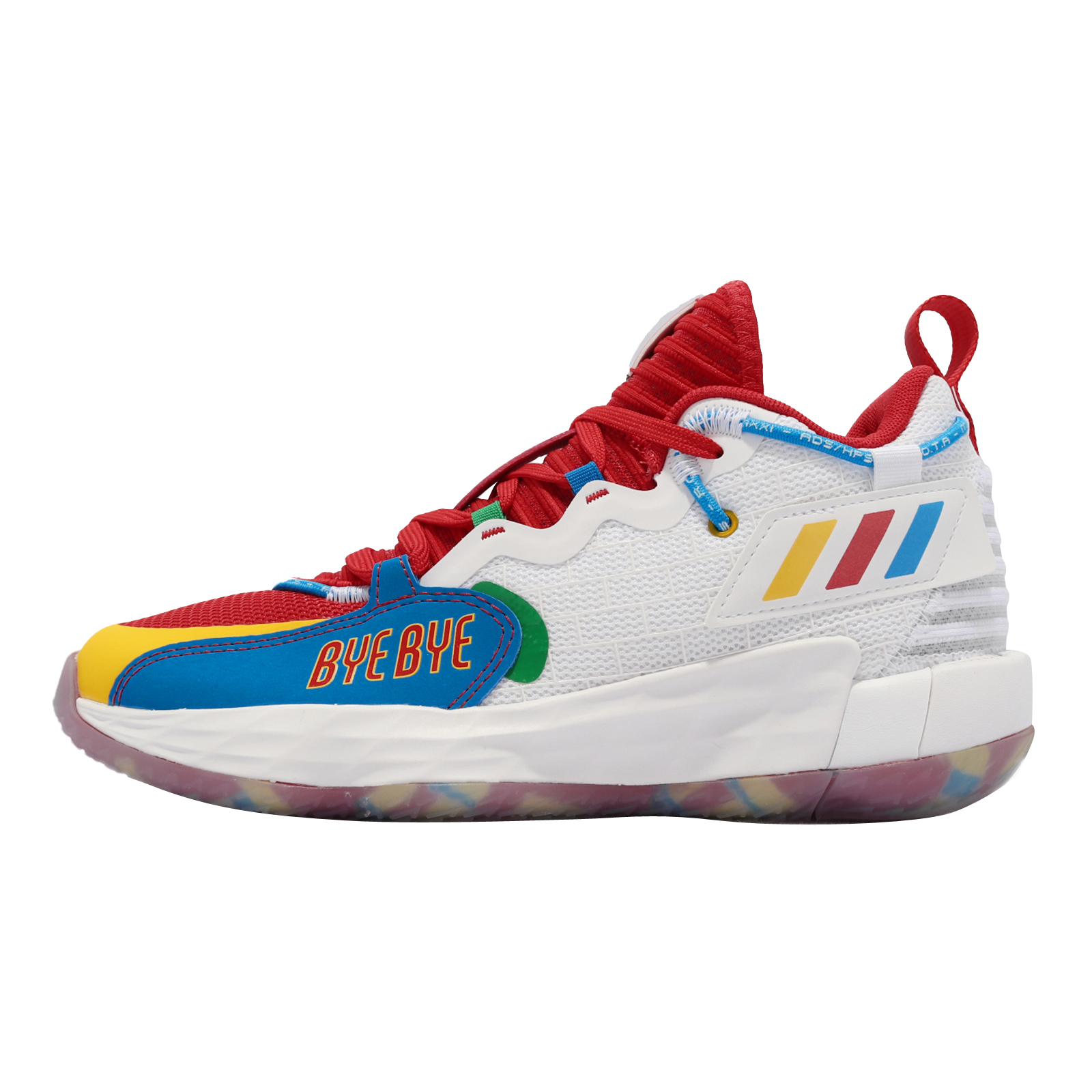 adidas Dame 7 EXTPLY GS Footwear White Vivid Red