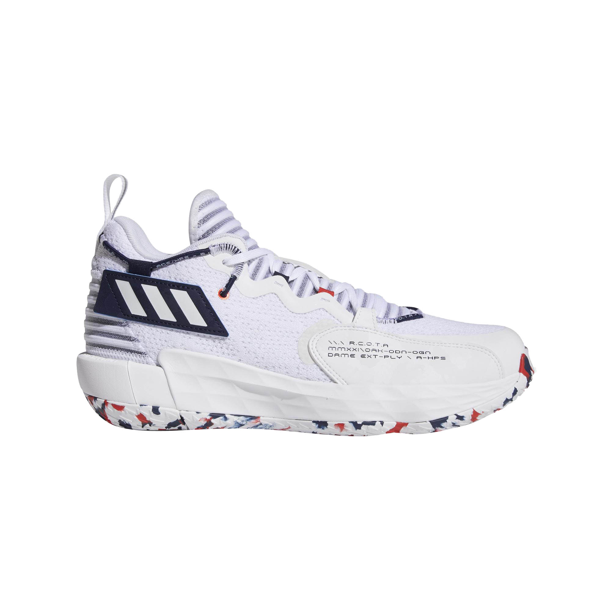 adidas Dame 7 EXTPLY White Red Blue