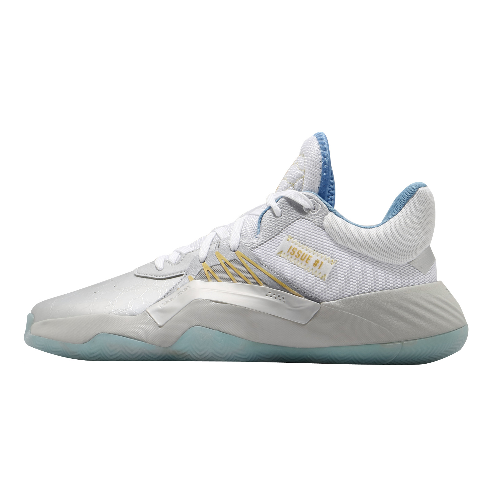 adidas DON Issue 1 Light Blue Gold Metallic