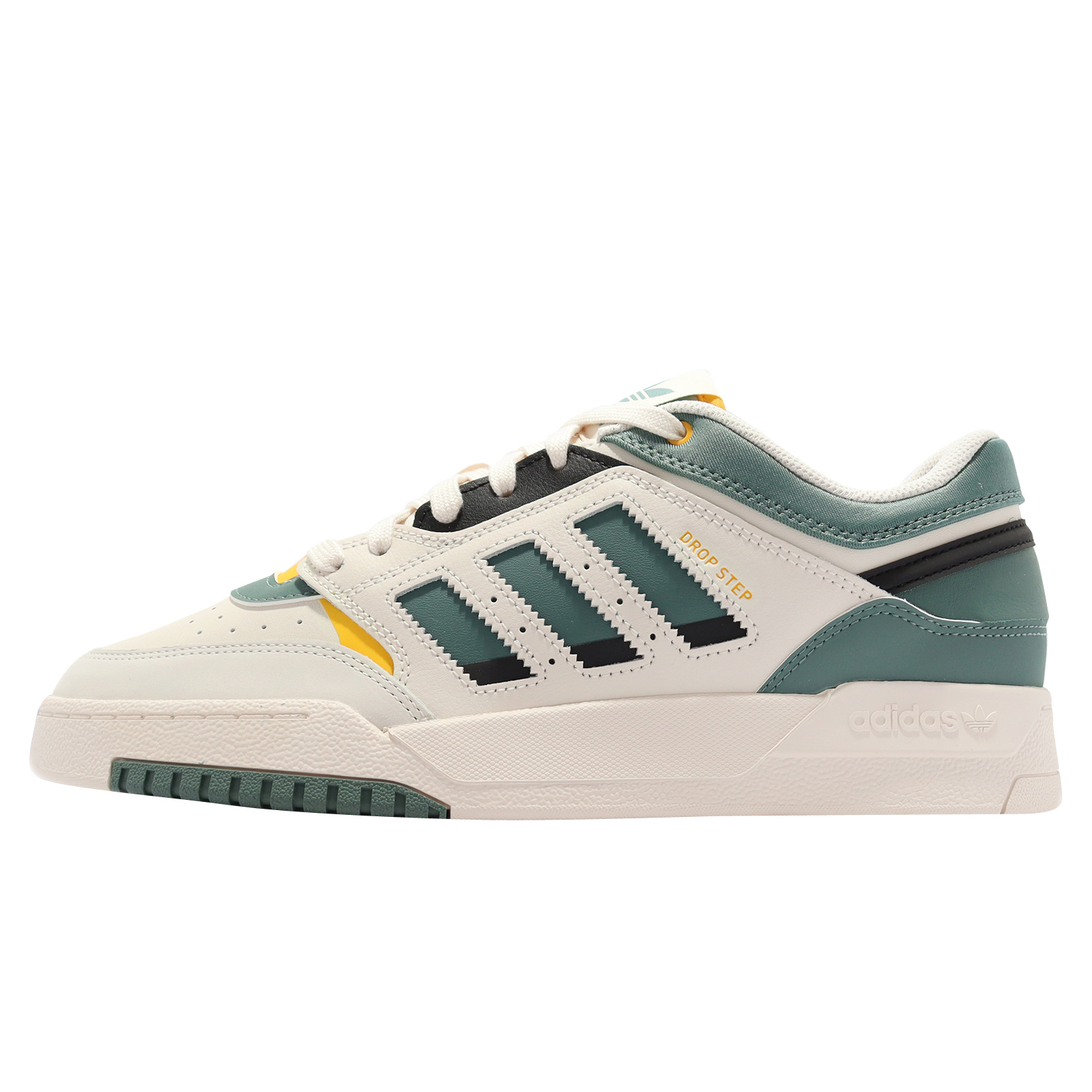 adidas Drop Step Low Chalk White Tech Emerald