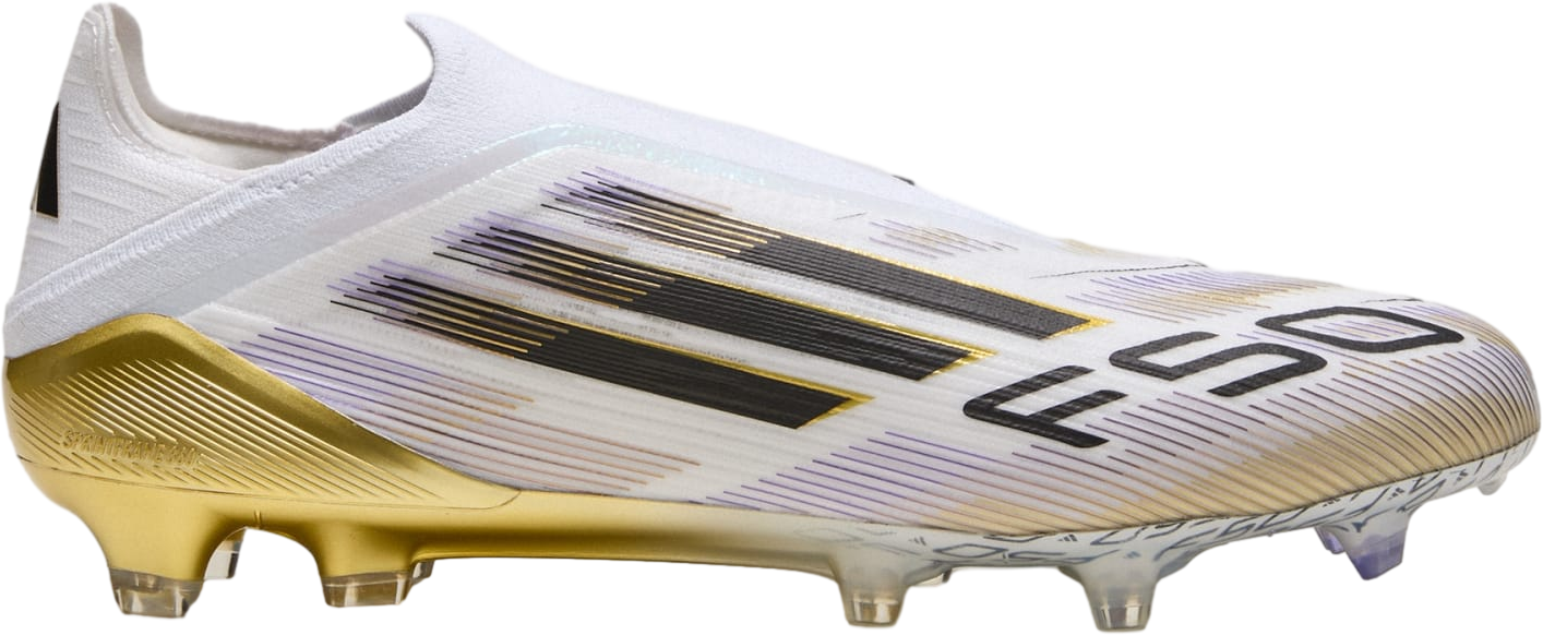 Adidas F50 Elite Laceless FG Cloud White / Core Black / Gold