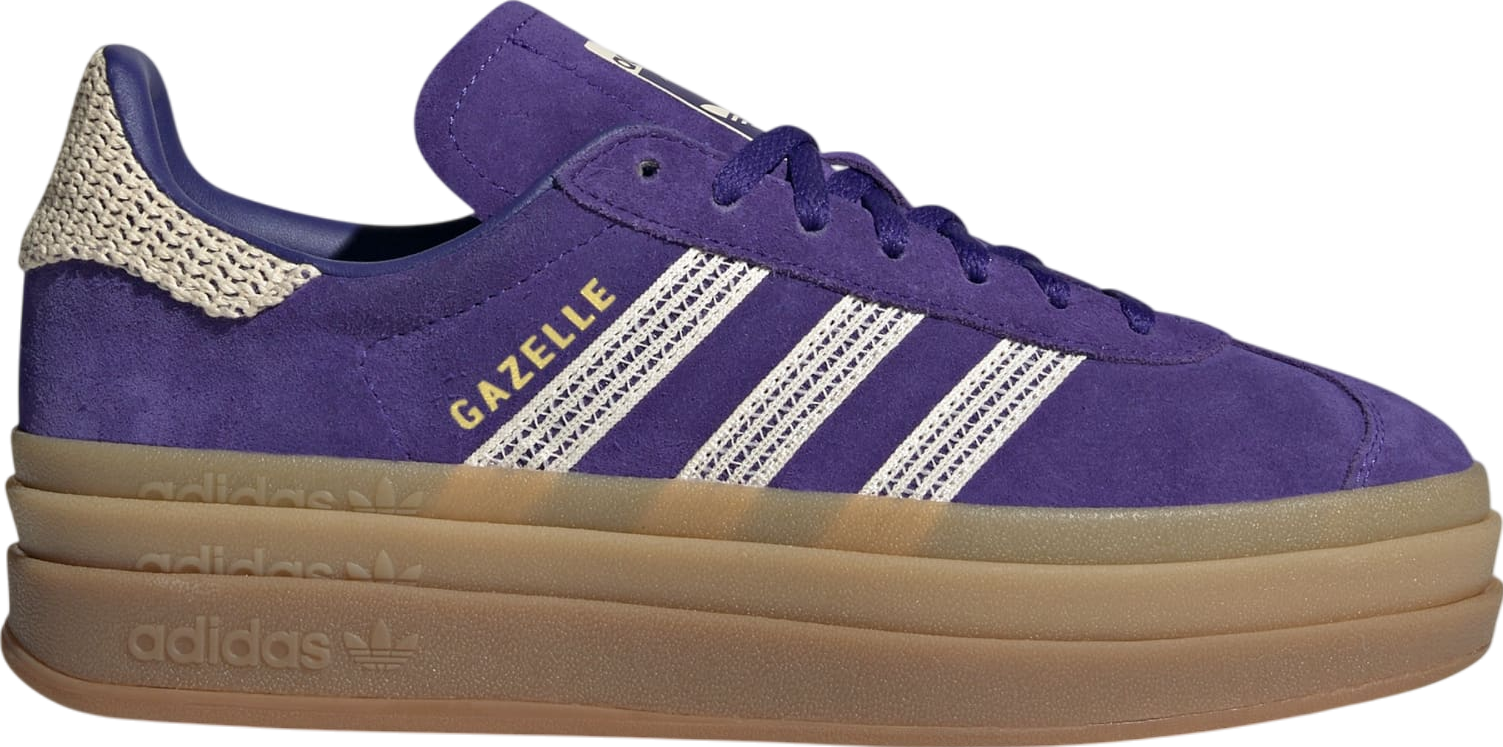 スニーカー adidas Gazelle Bold Purple White Trainers adidas Women Gazelle Bold Energy Ink Ftwr White