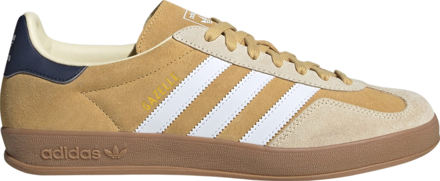 スニーカー adidas SS25 GAZELLE INDOOR SNEAKERS (JI3523 OAT) ADIDAS GAZELLE INDOOR OAT/WHITE/NAVY BLUE SZS 6.5 7.5 8.5 9