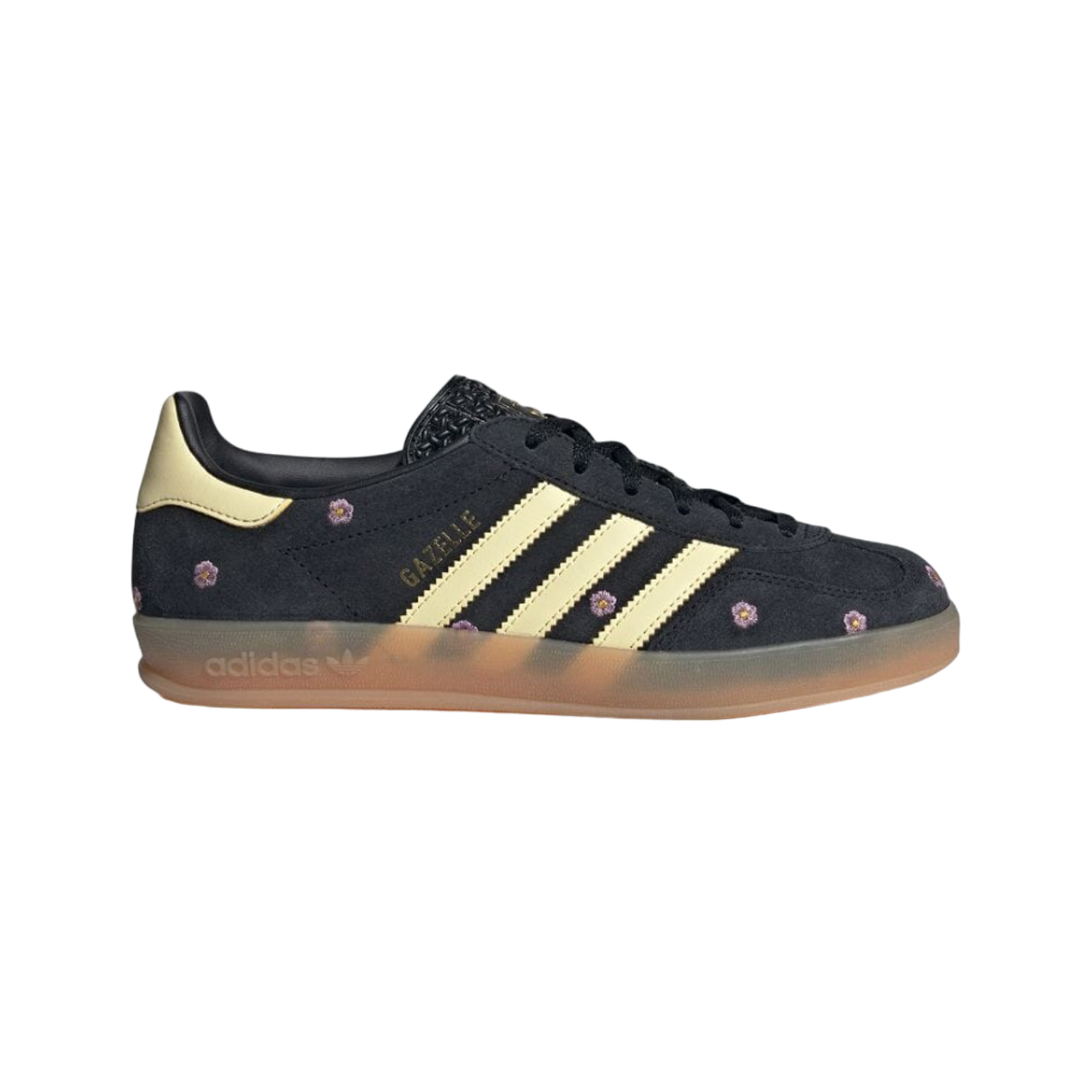 【adidas】GAZELLE INDOOR SHOES Core Black スエード ロゴ adidas Gazelle Indoor Shoes - Black | Free Shipping with