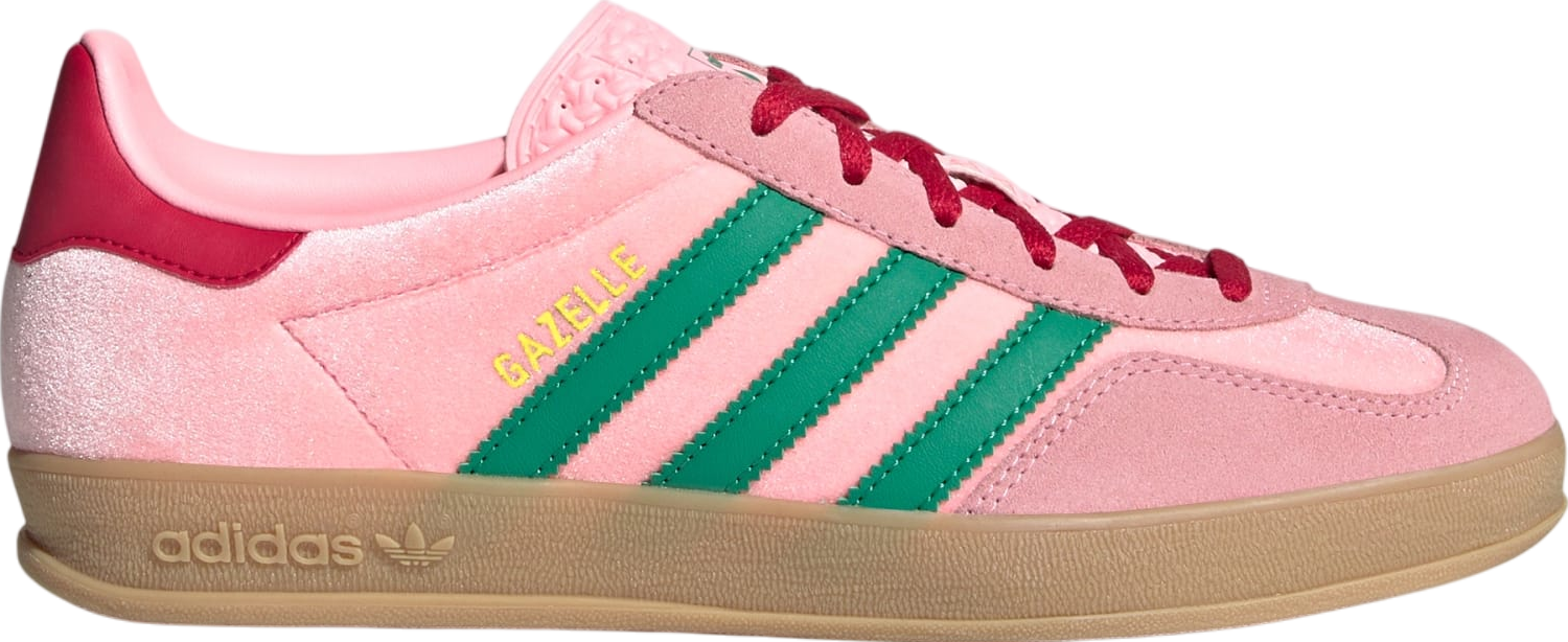 Adidas Gazelle Indoor WMNS Court Green / Glow Pink - Nov