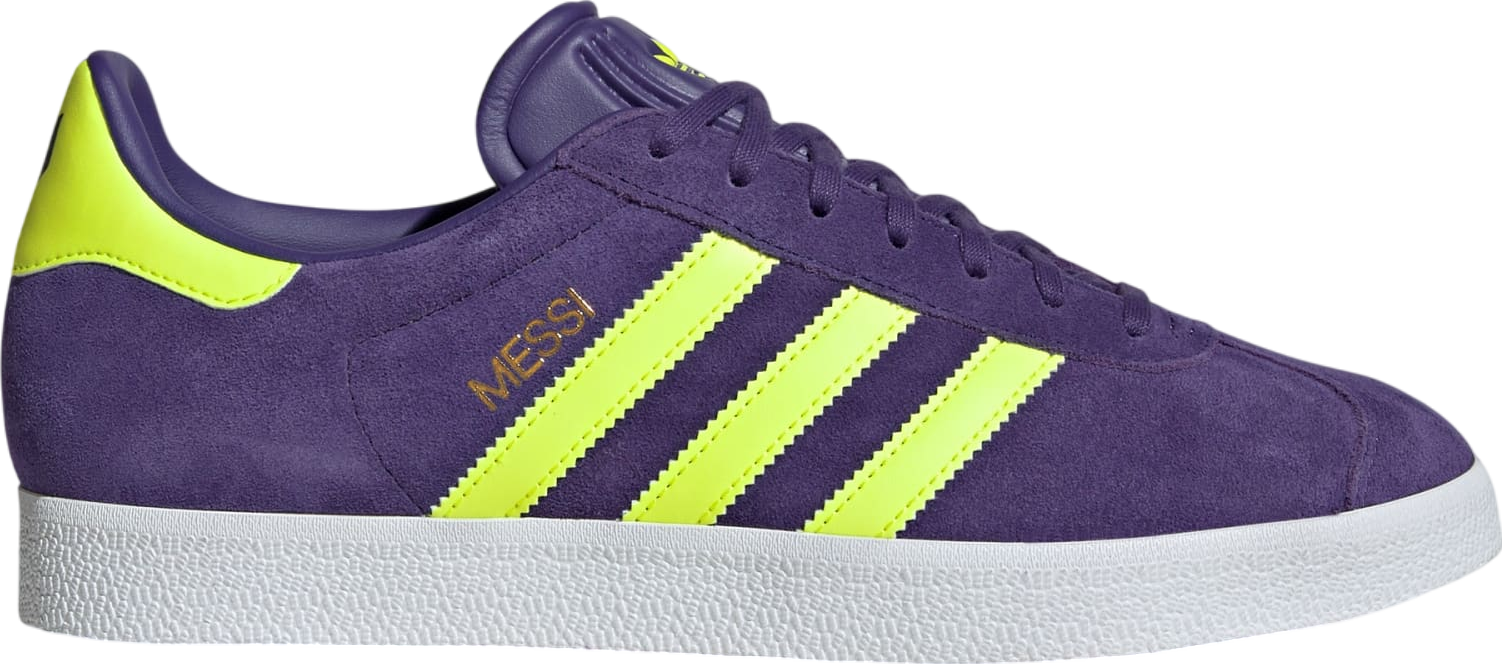 Adidas Gazelle Messi Soccer Purple / Lucid Lemon