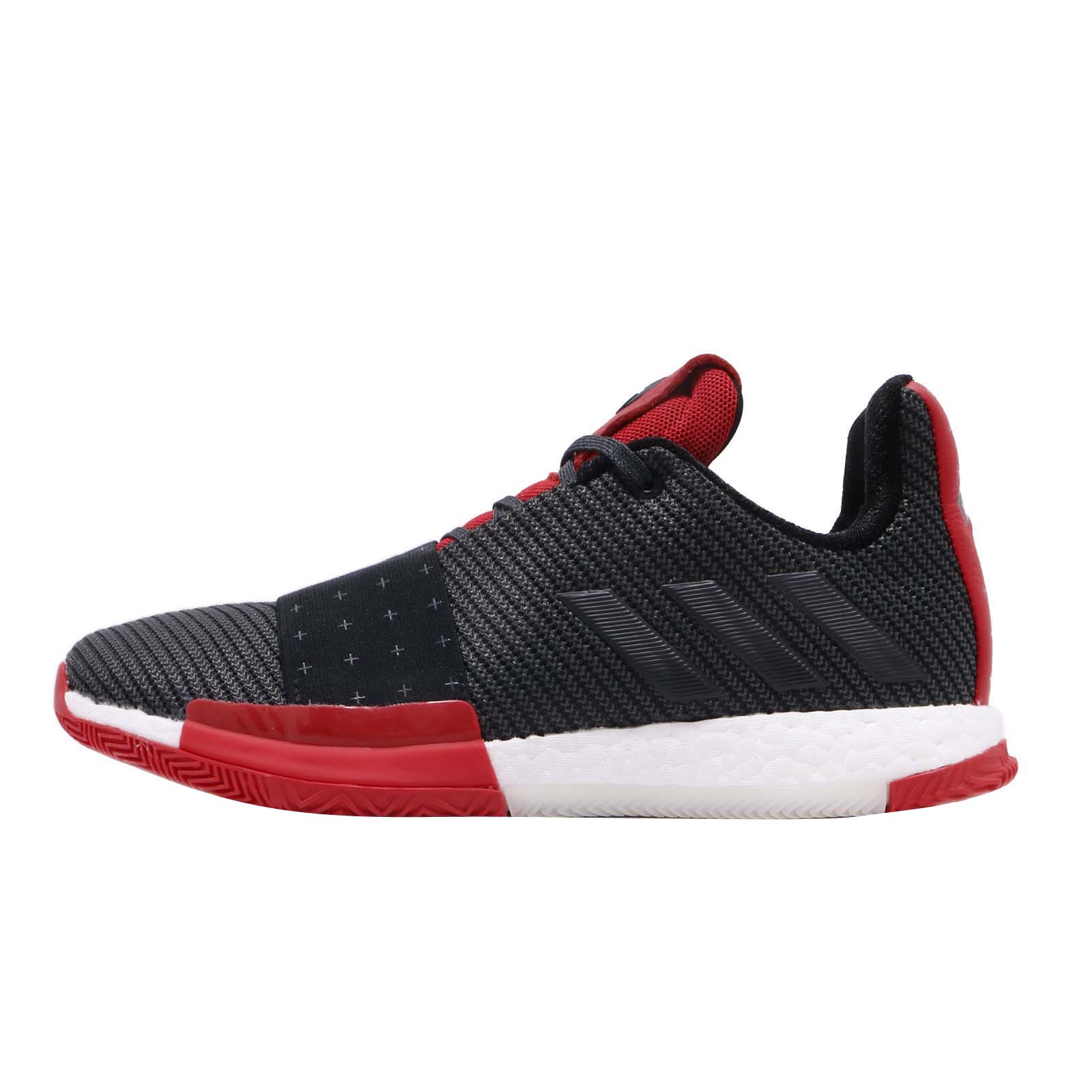 adidas Harden Vol 3 Core Black Grey Scarlet