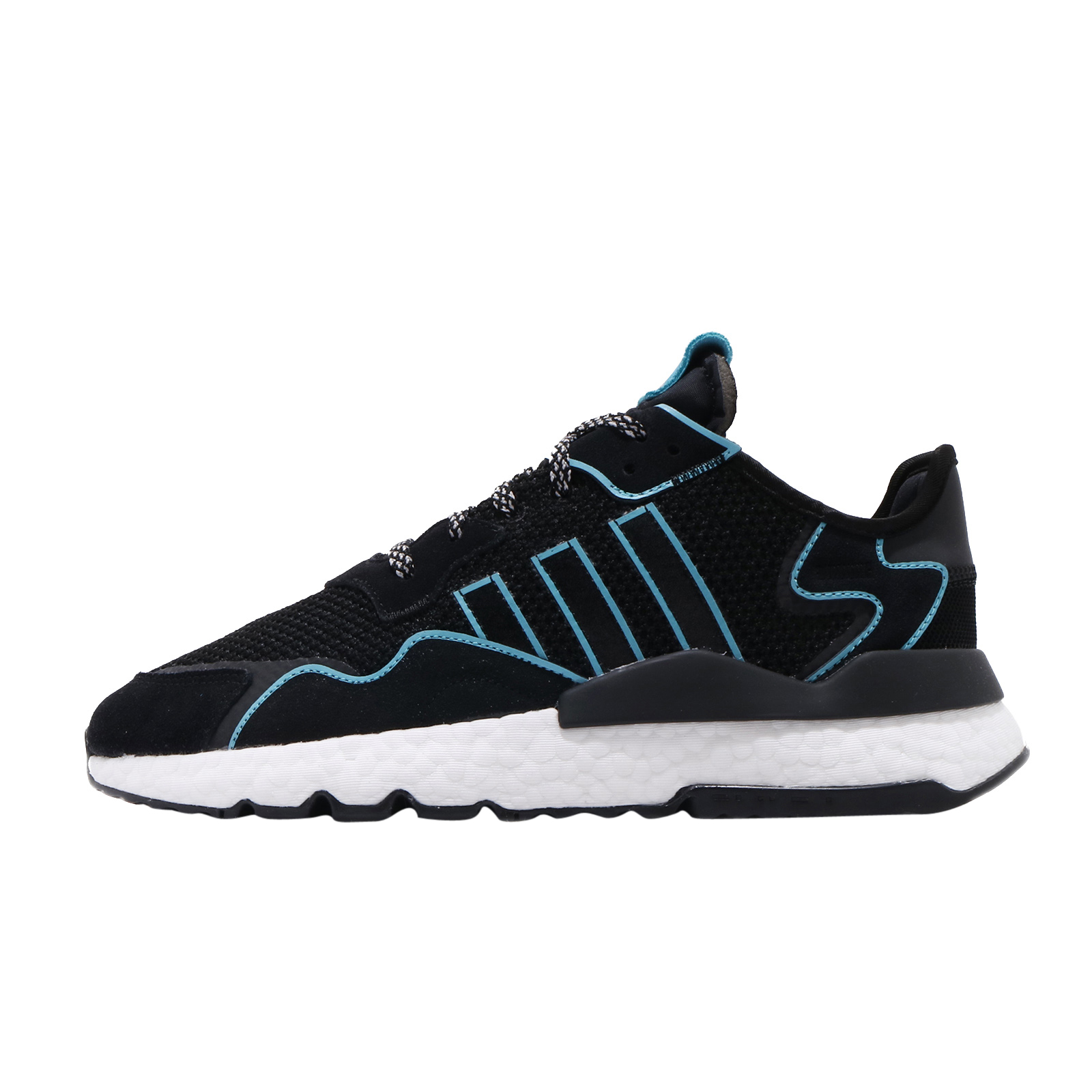 adidas Nite Jogger Core Black Bright Cyan