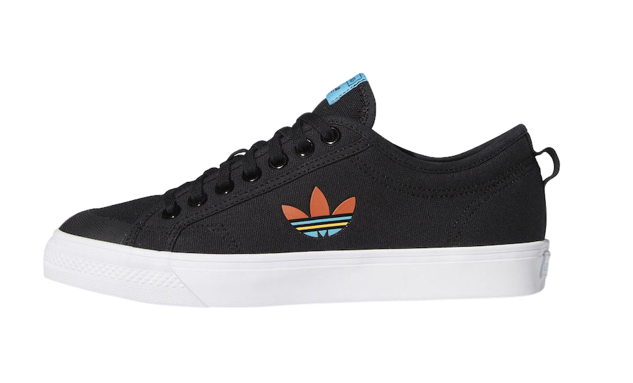 adidas Nizza Core Black Signal Cyan