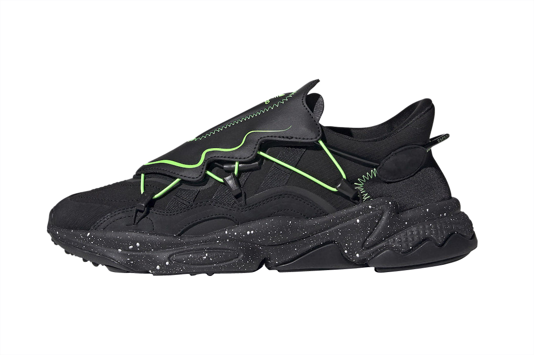 adidas Ozweego Black Neon Green