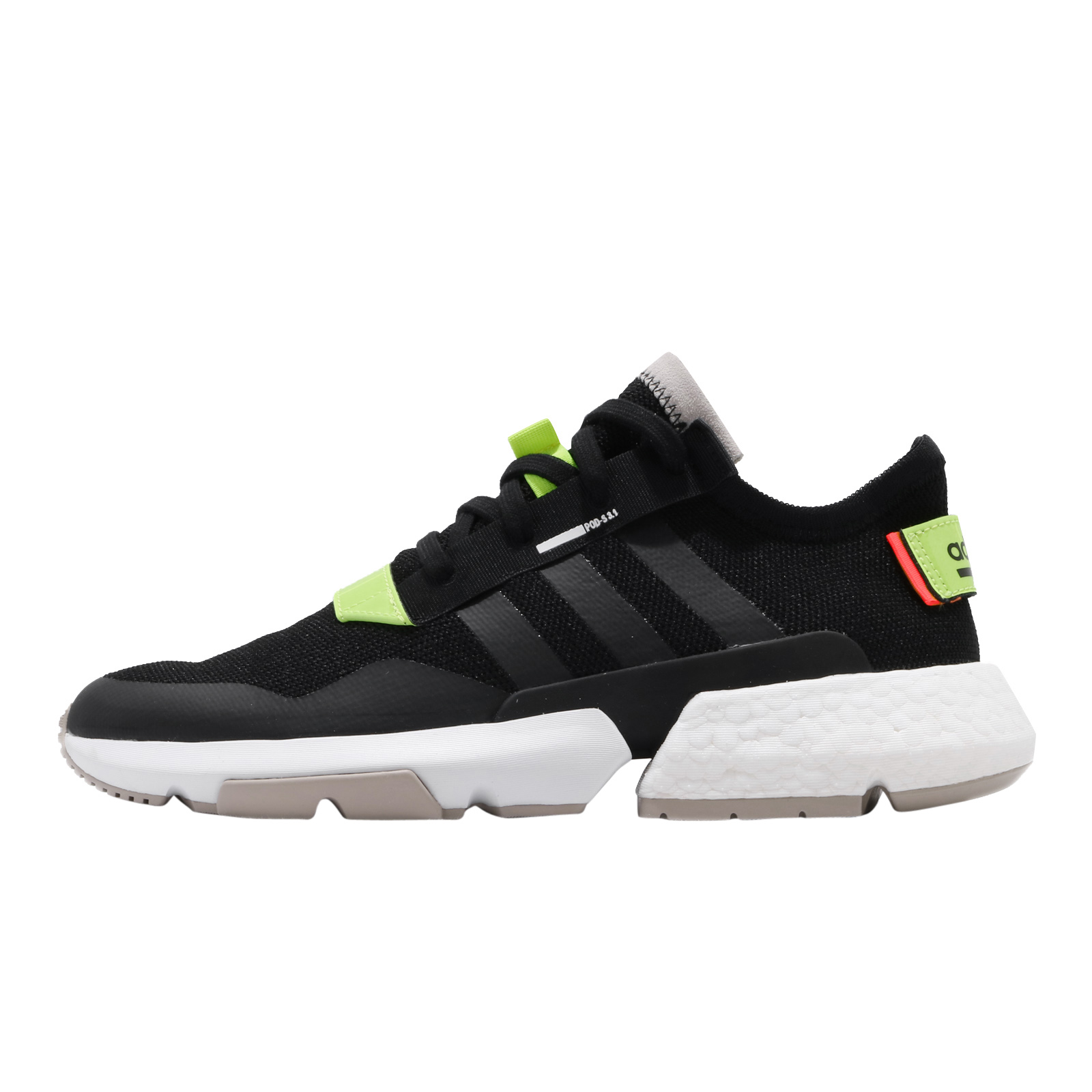 adidas POD S3.1 Core Black Solar Yellow Footwear White