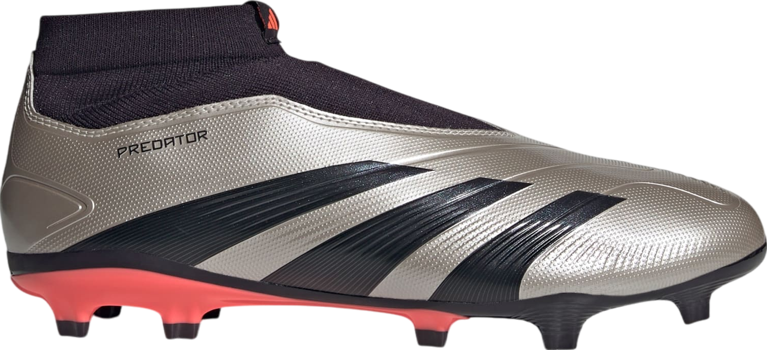 Adidas Predator League Laceless FG Platinum Metallic / Aurora Black