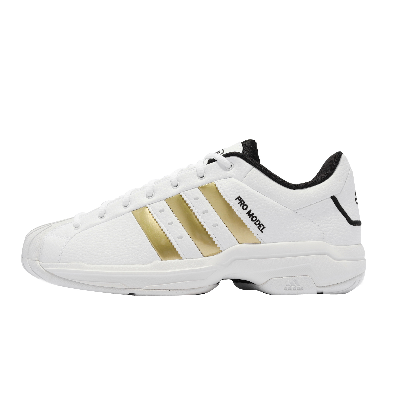 adidas Pro Model 2G Low Footwear White Gold Metallic