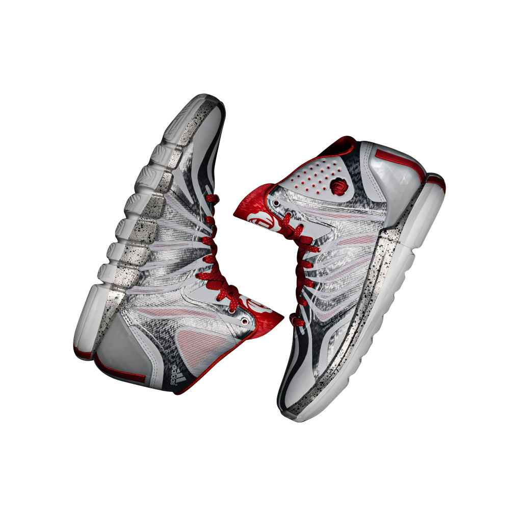 adidas Rose 4.5 - Metallic Silver / Light Scarlet