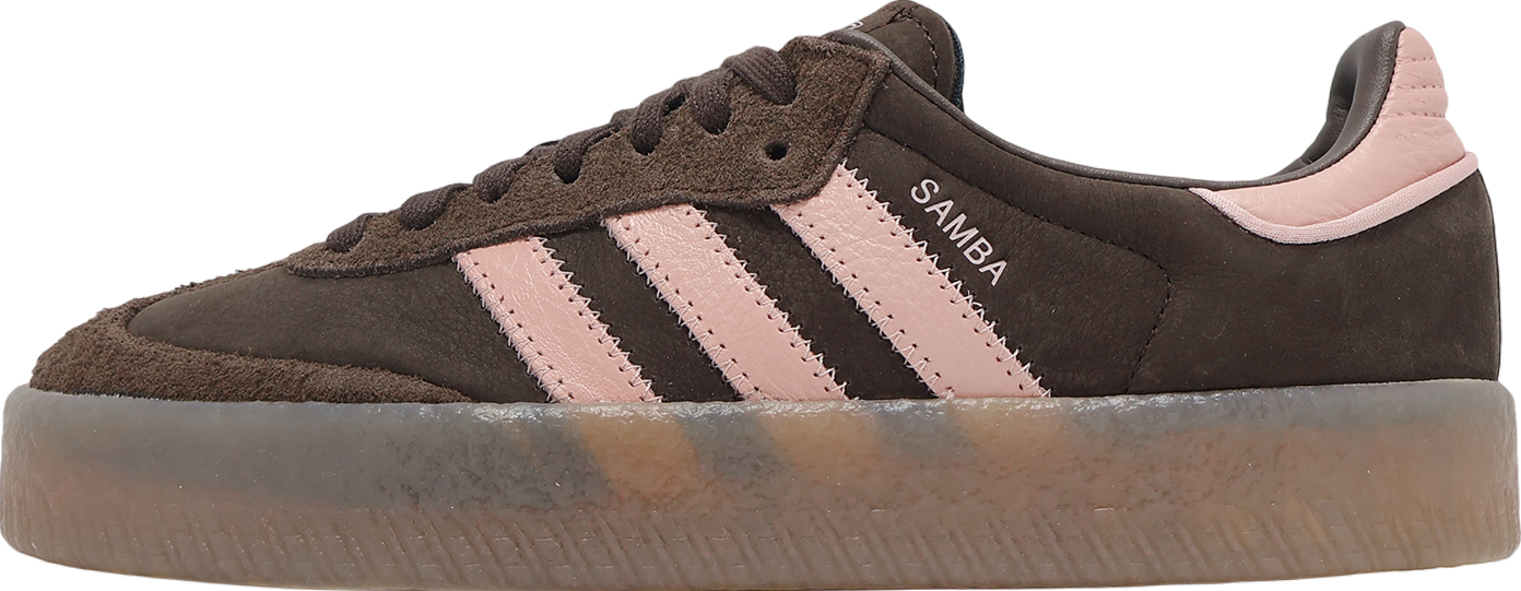 (W) Adidas Sambae Dark Brown Wonder Mauve ★ adidas Samba OG Black Wonder Mauve Indigo (Women's) - JI2679