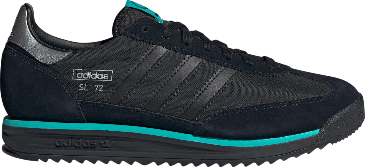 国内配送 adidas SL 72 RS MER C.BLACK/C.BLACK/SILVER MET Adidas SL 72 RS Mercedes Core Black / Silver Metallic - Mar