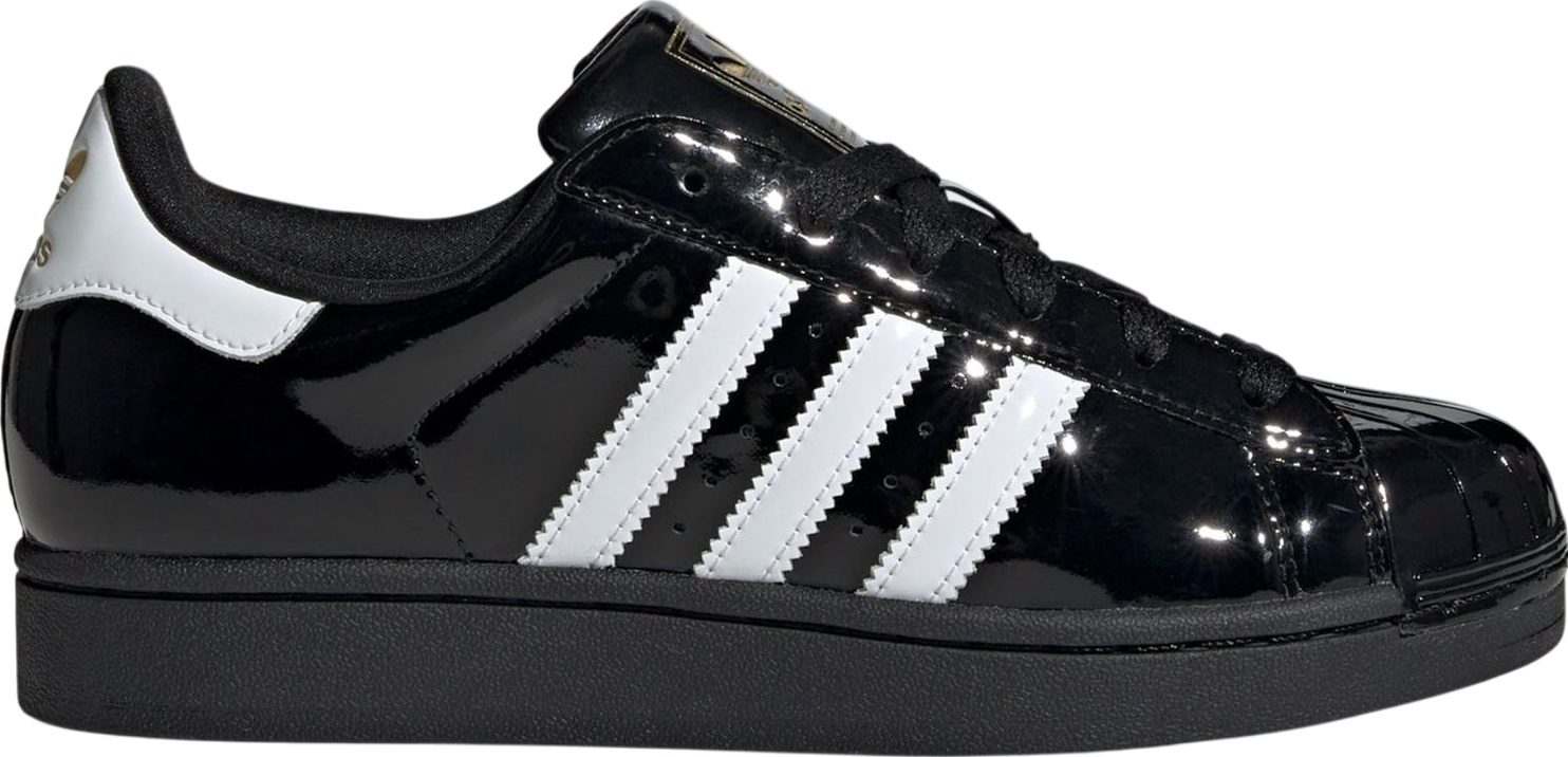 adidas SUPERSTAR ブラック　エナメル Adidas Superstar Black Patent Leather - Jun 2025 - JS4009