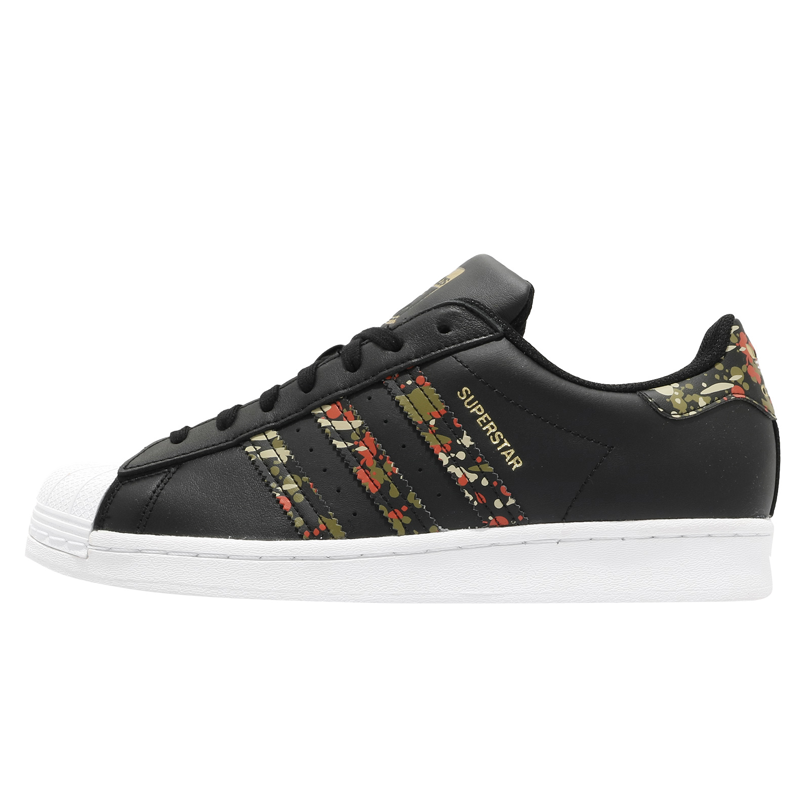 Adidas superstar black and orange online