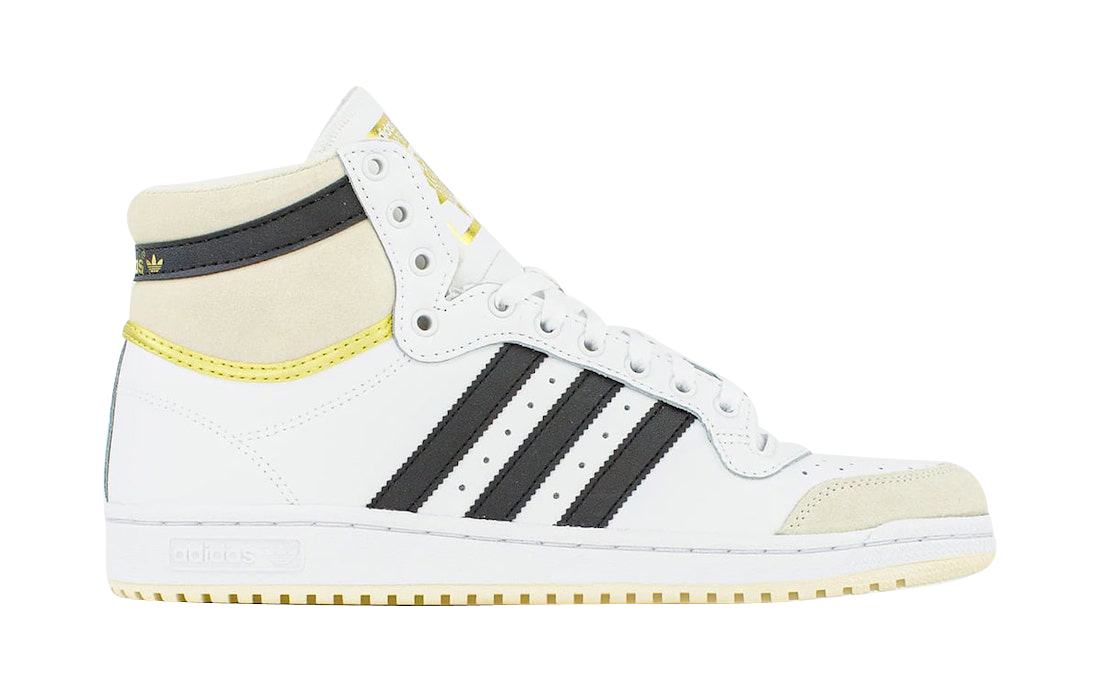 adidas Top Ten Hi White Black Gold