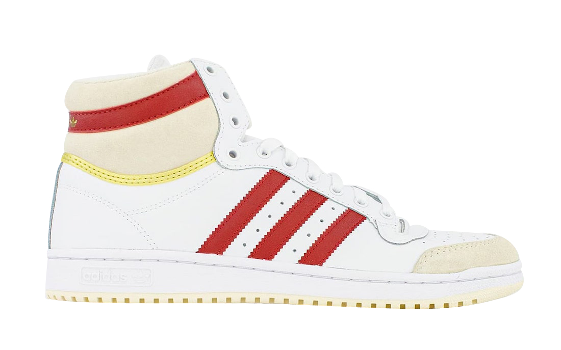 adidas Top Ten Hi White Red