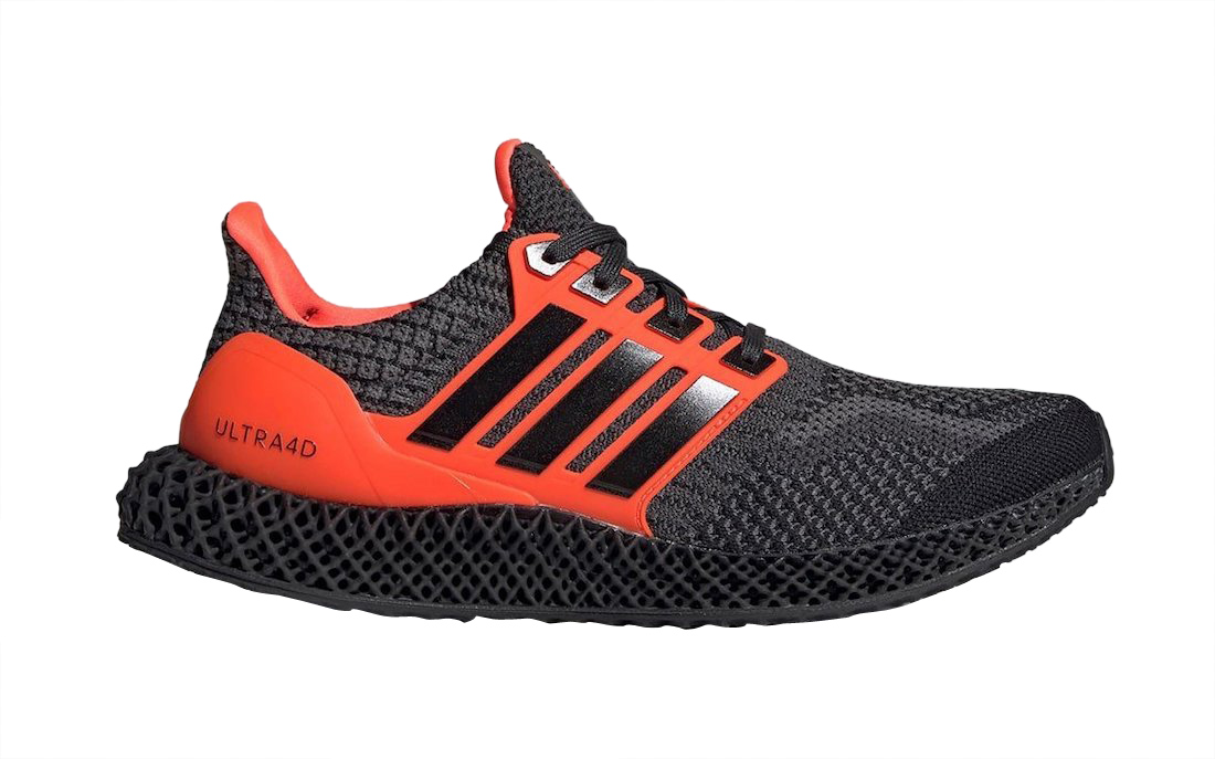 adidas Ultra 4D Core Black Solar Red