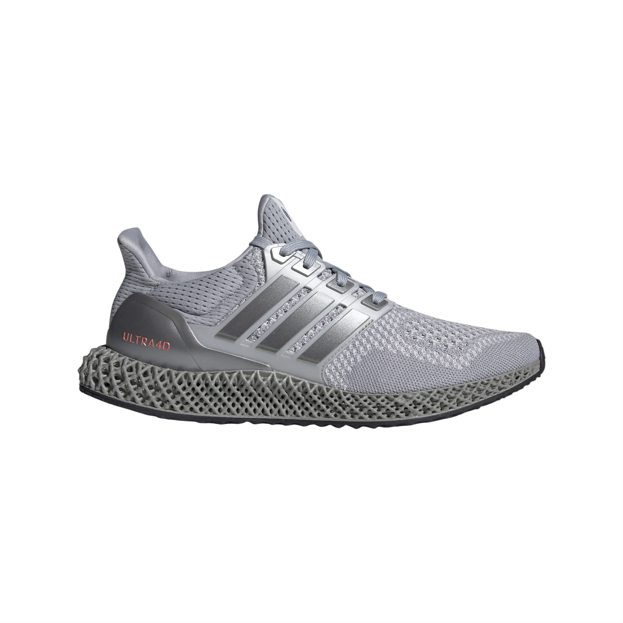 adidas Ultra 4D Silver Metallic Solar Red