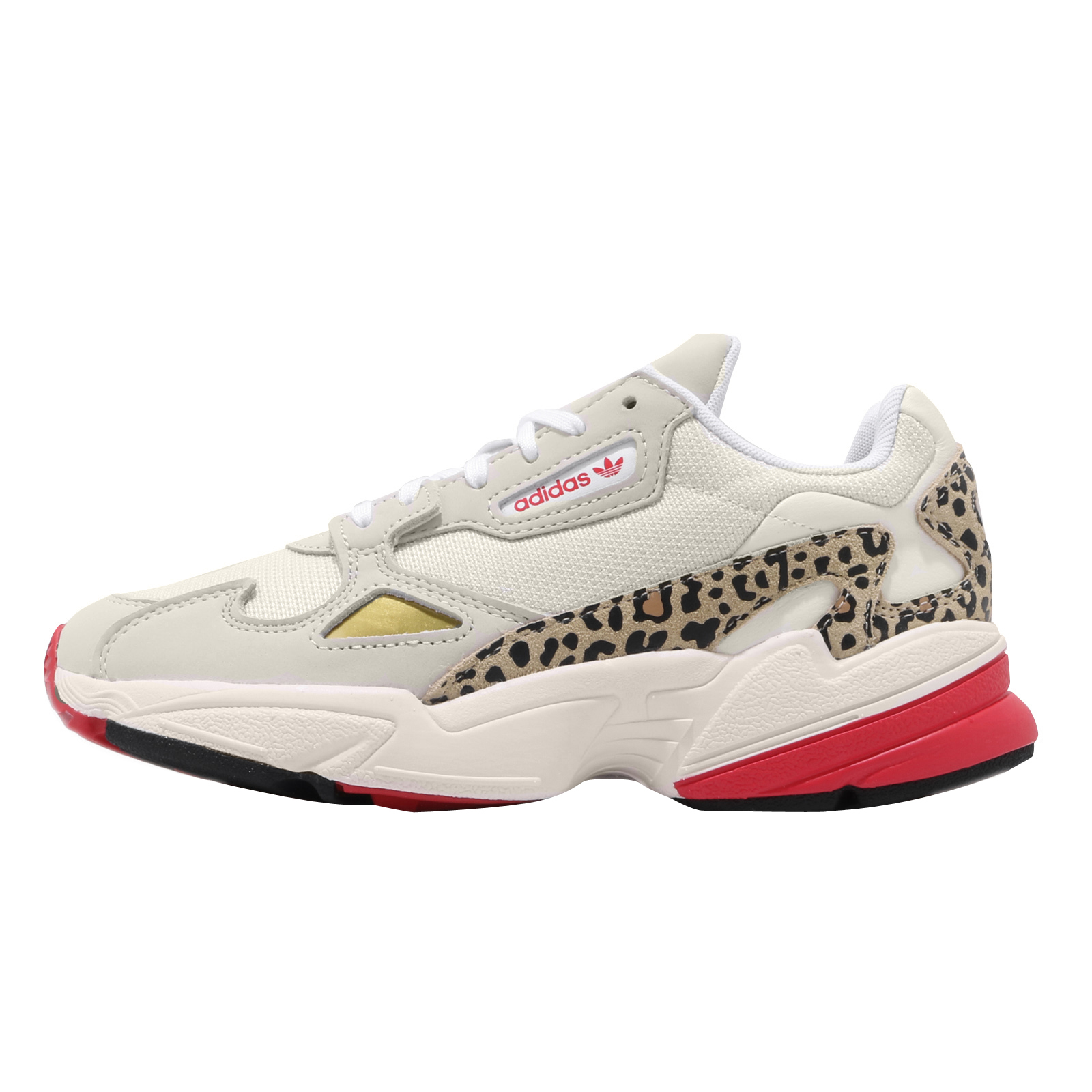 adidas WMNS Falcon Chalk White Off White Scarlet