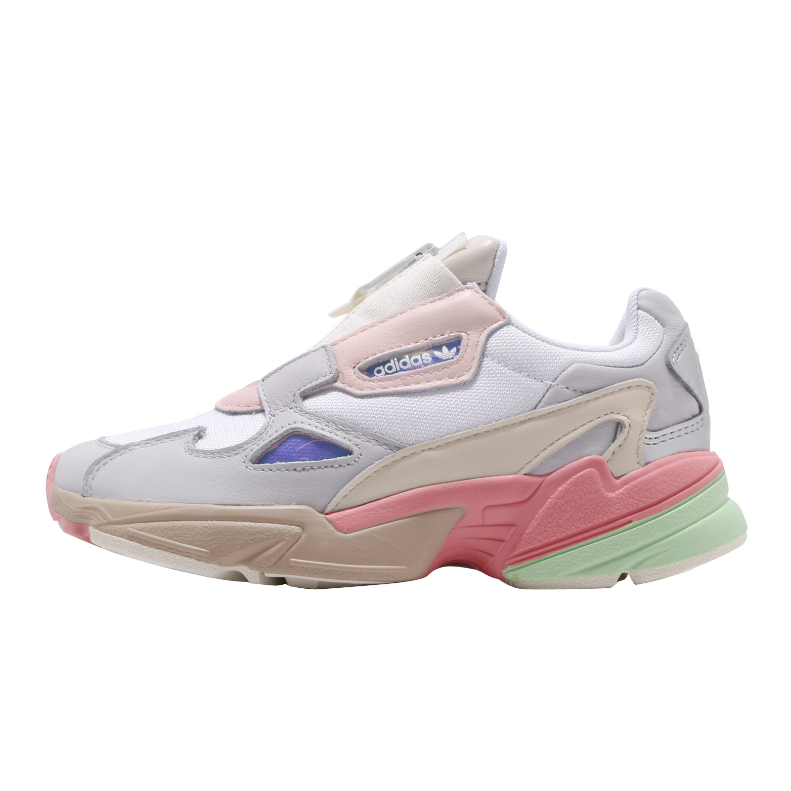 adidas WMNS Falcon Zip Footwear White Grey One Tactile Rose