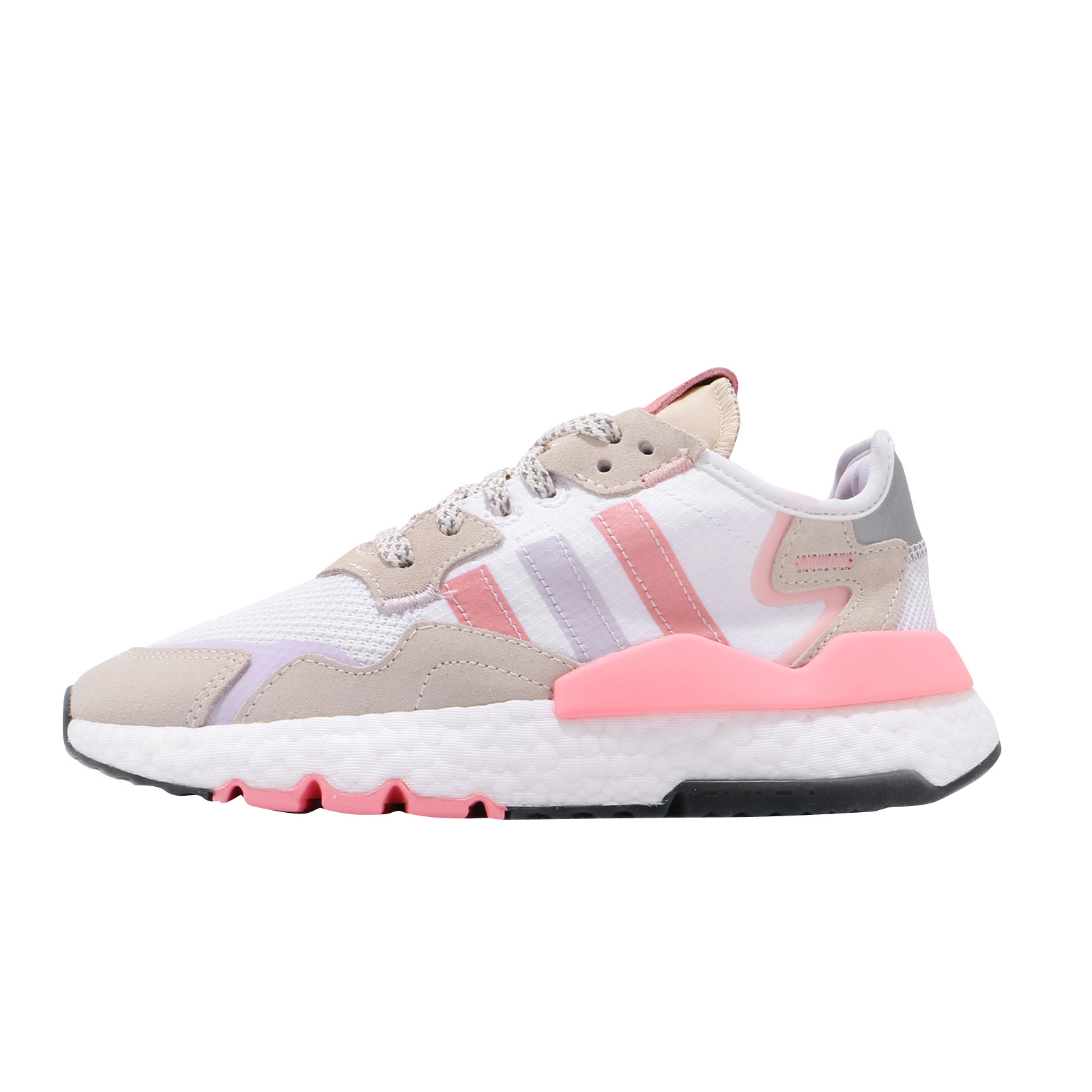 adidas WMNS Nite Jogger Footwear White Glory Pink Purple Tint