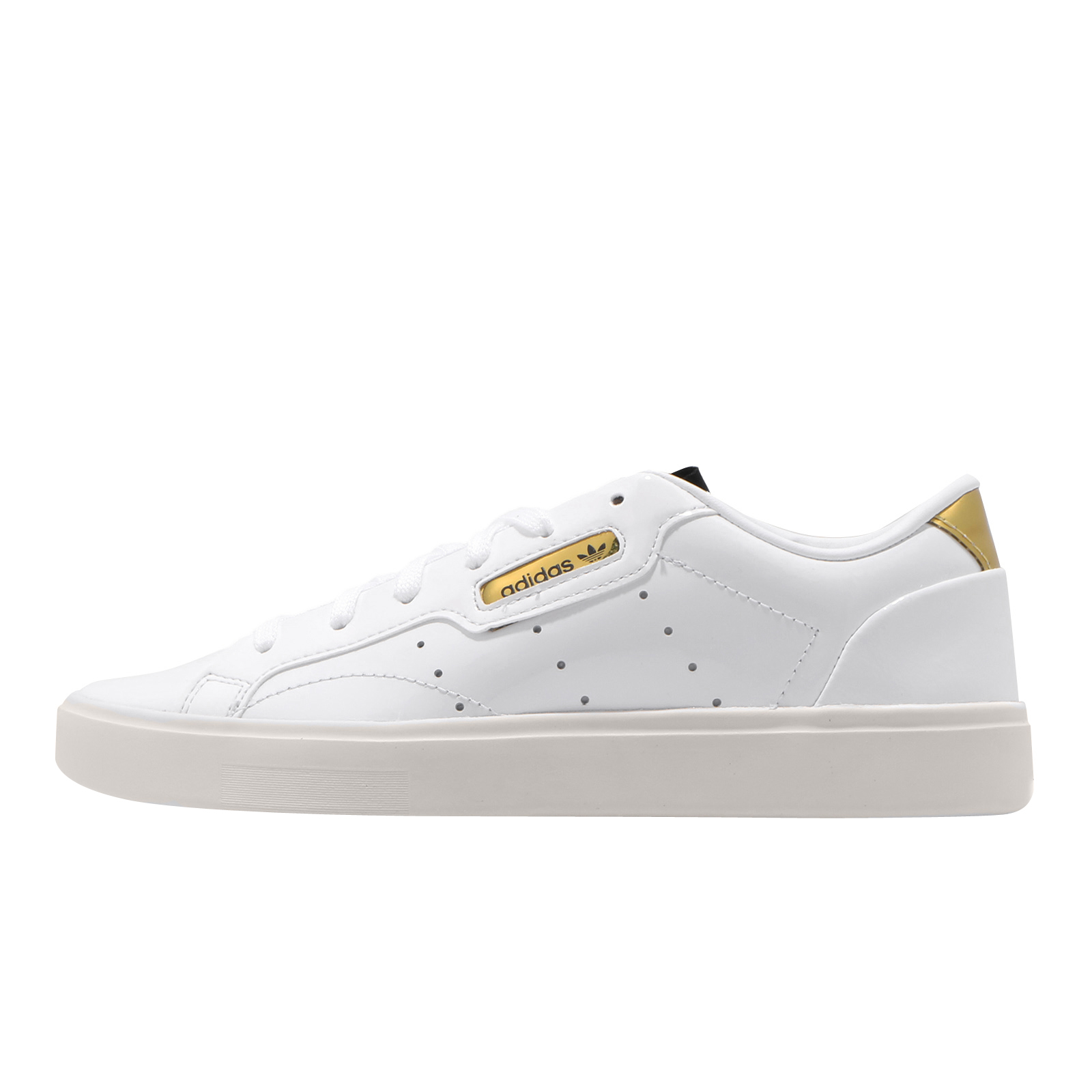 adidas WMNS Sleek Cloud White Crystal White Gold Metallic