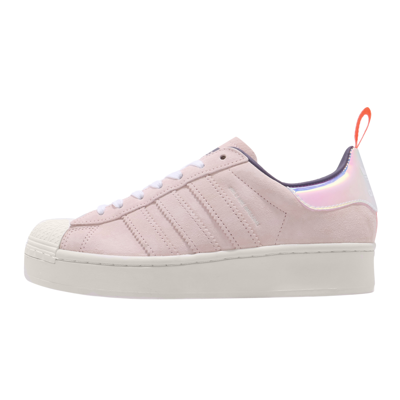 adidas WMNS Superstar Plateau Cloud White Signal Coral Apr 2020 FW8084 KicksOnFire