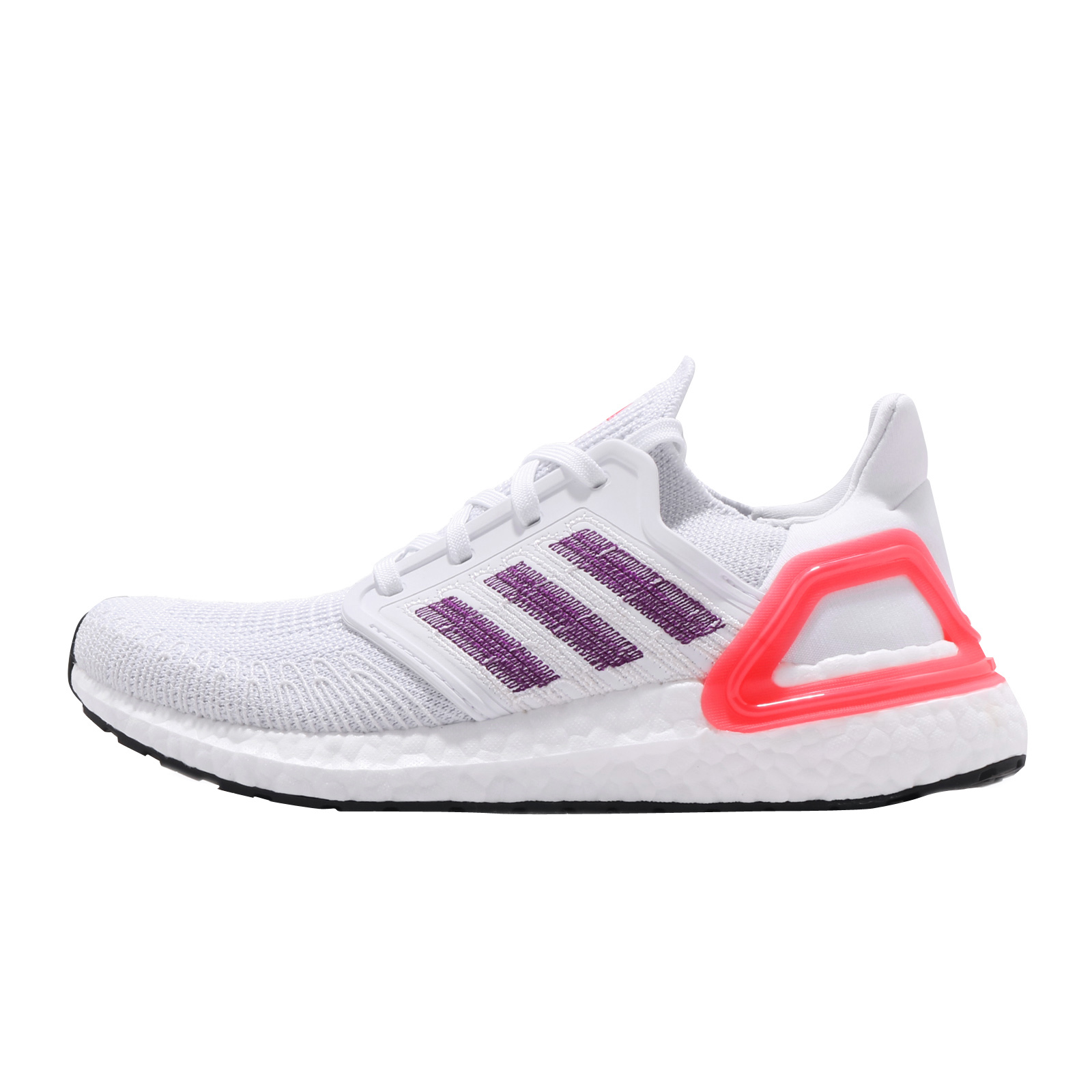 adidas WMNS Ultra Boost 2020 Cloud White Glory Purple Shock Red