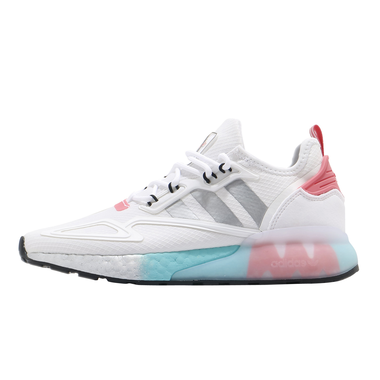 adidas WMNS ZX 2K Boost Cloud White Silver Metallic Hazy Rose