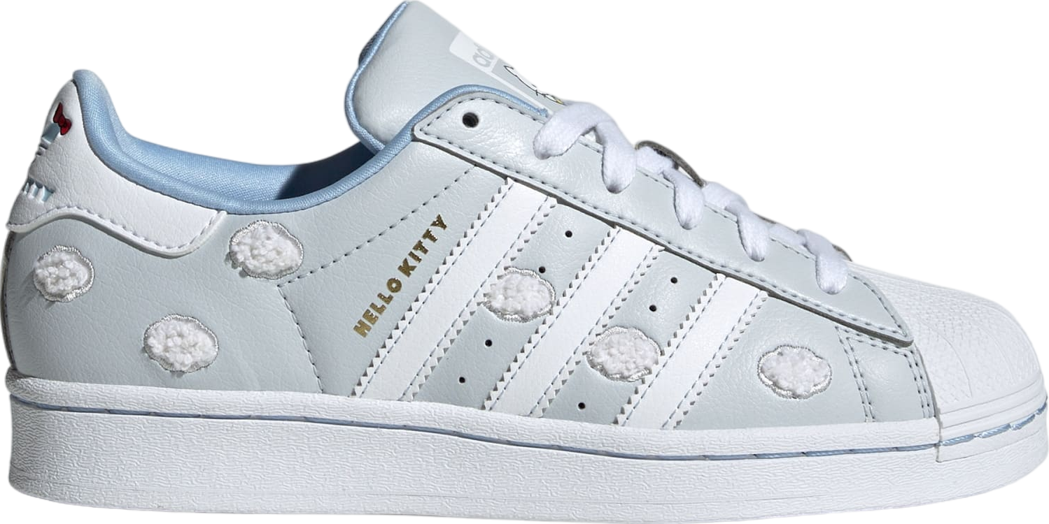 Adidas X Hello Kitty Superstar GS Halo Blue / Cloud White