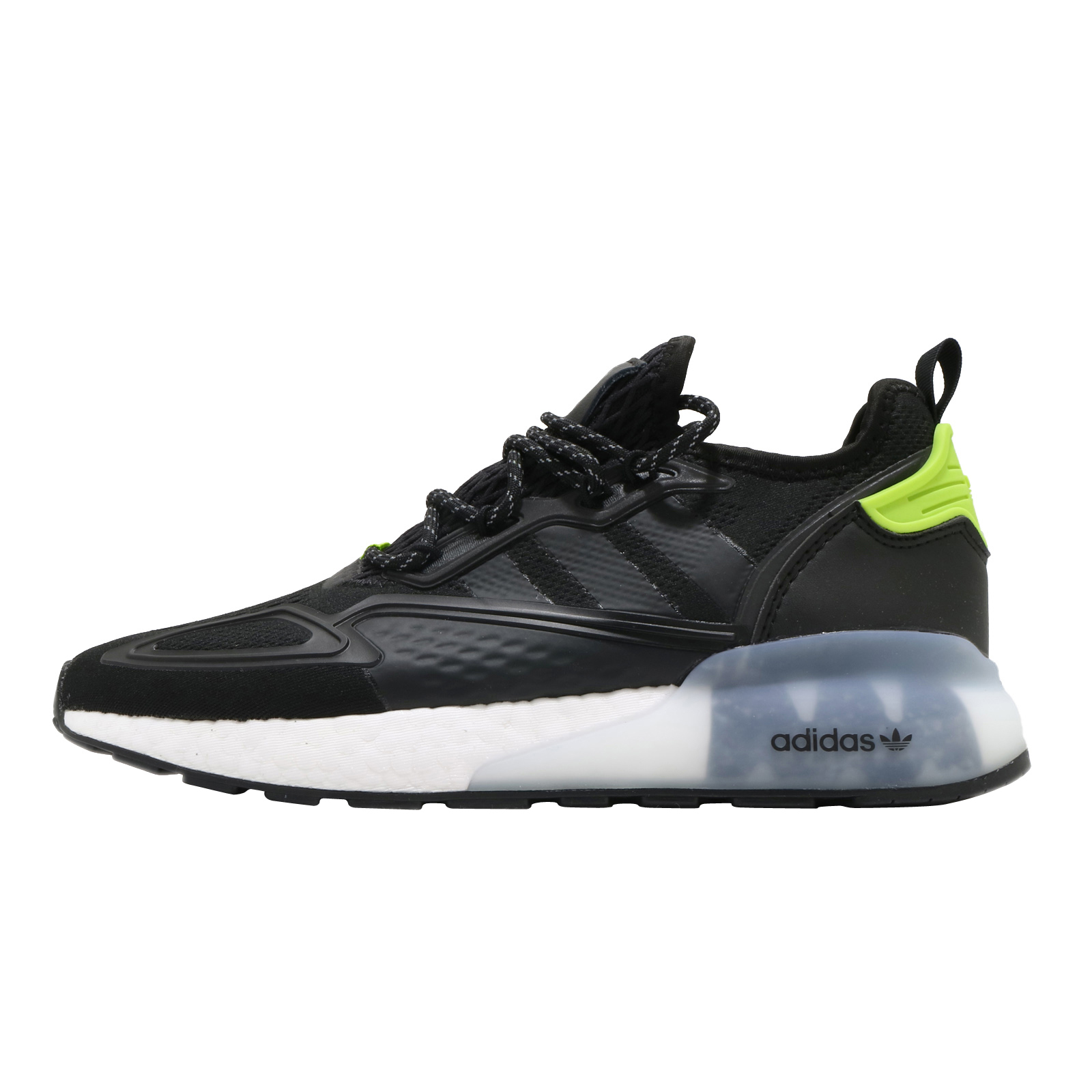 adidas ZX 2K Boost Core Black Semi Solar Slime