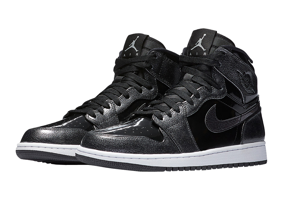 Air Jordan 1 High Black Patent Leather Dec 2016 332550 017 KicksOnFire