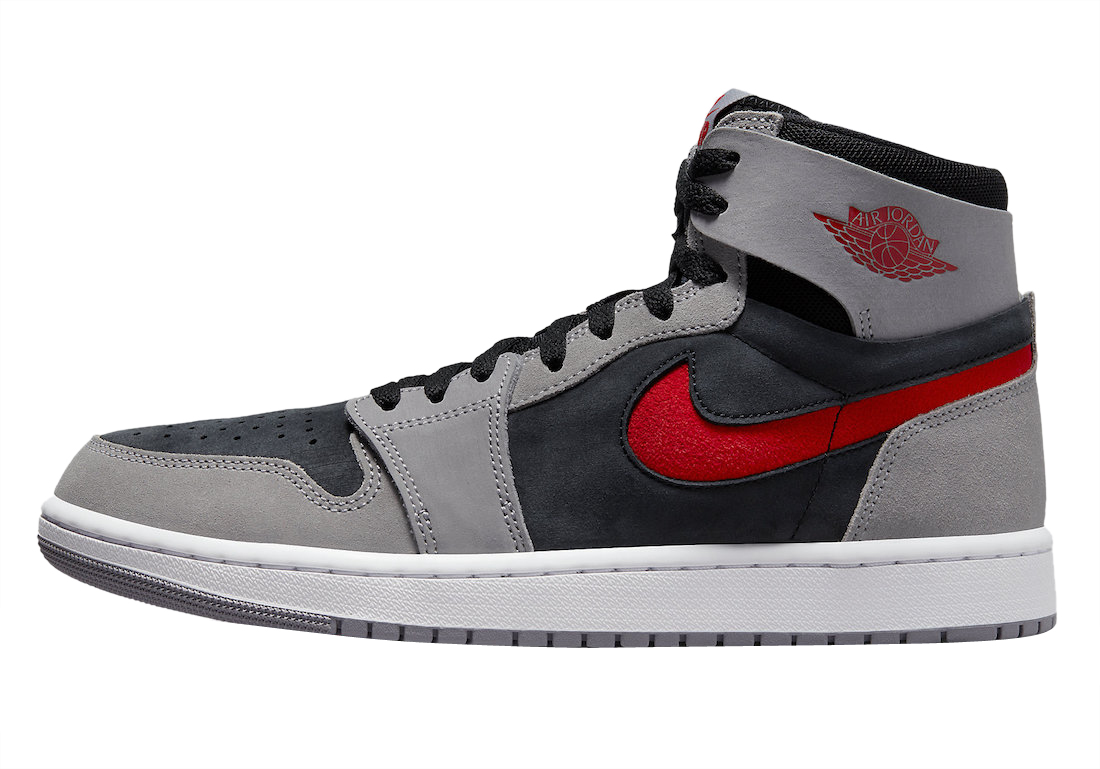 Air Jordan 1 High Zoom Comfort 2 Fire Red Cement Grey