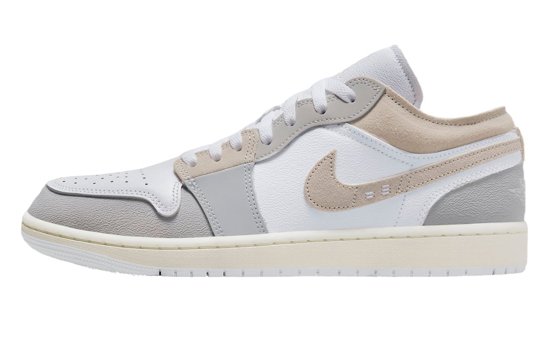 Air Jordan 1 Low グレー 10.5 Size 10.5 - Air Jordan 1 SE Low Split - Gym Red Cement Grey