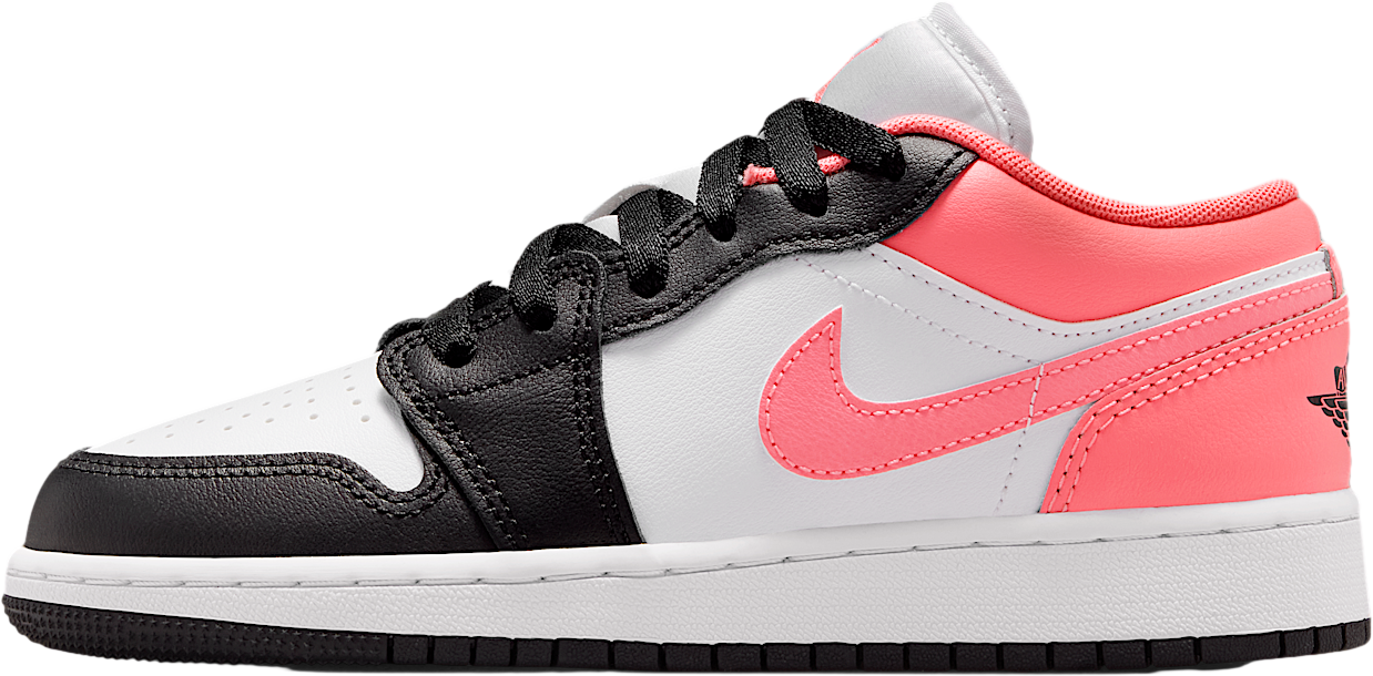 Air Jordan 1 Low GS Black / White / Pink Gaze - Dec 2025 - 553560