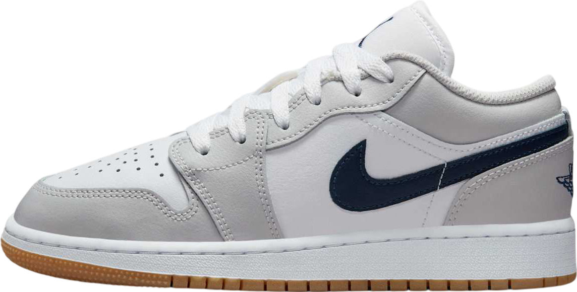 Air Jordan 1 Low GS White / Midnight Navy / Grey - Apr 2025