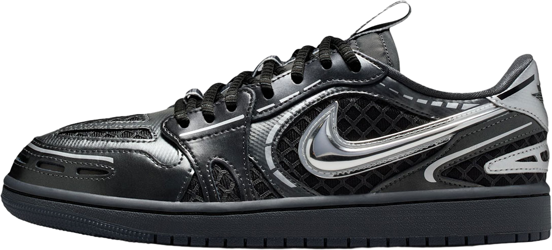Nenneページ Air Jordan 1 Low Method Of Make v3 WMNS Black / Silver - Dec